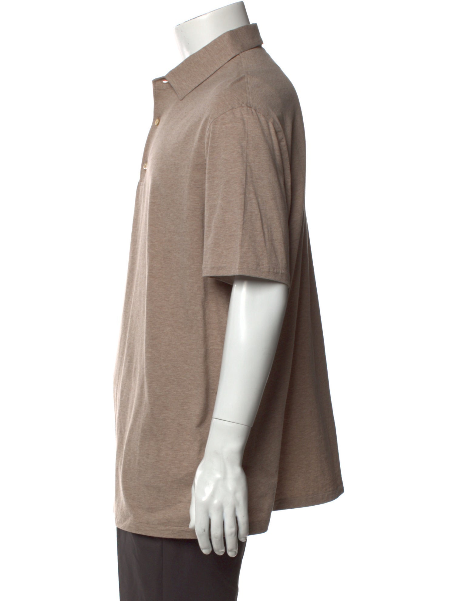 Isaia V-Neck Short Sleeve Polo Shirt