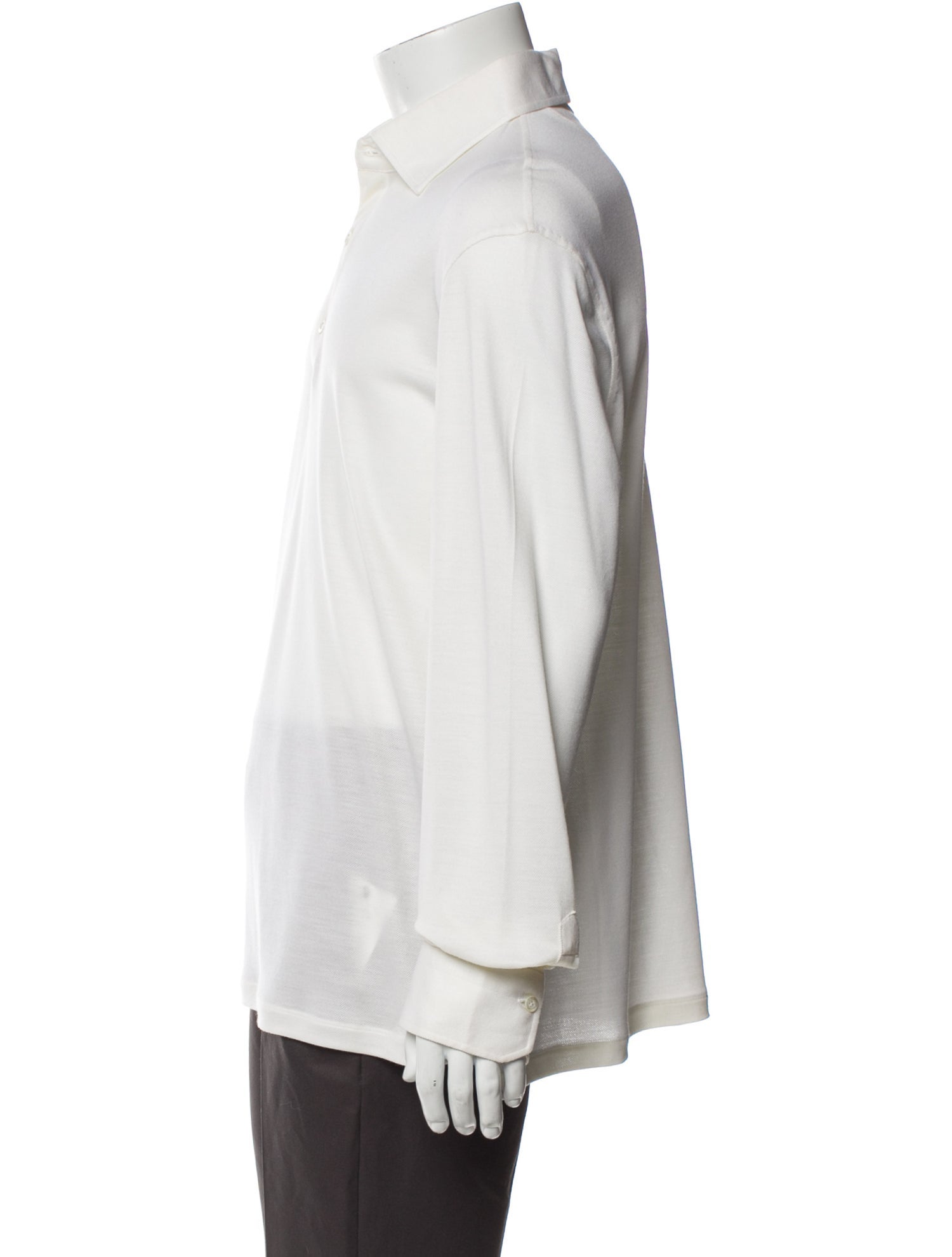 Isaia Wool Collar Polo Shirt