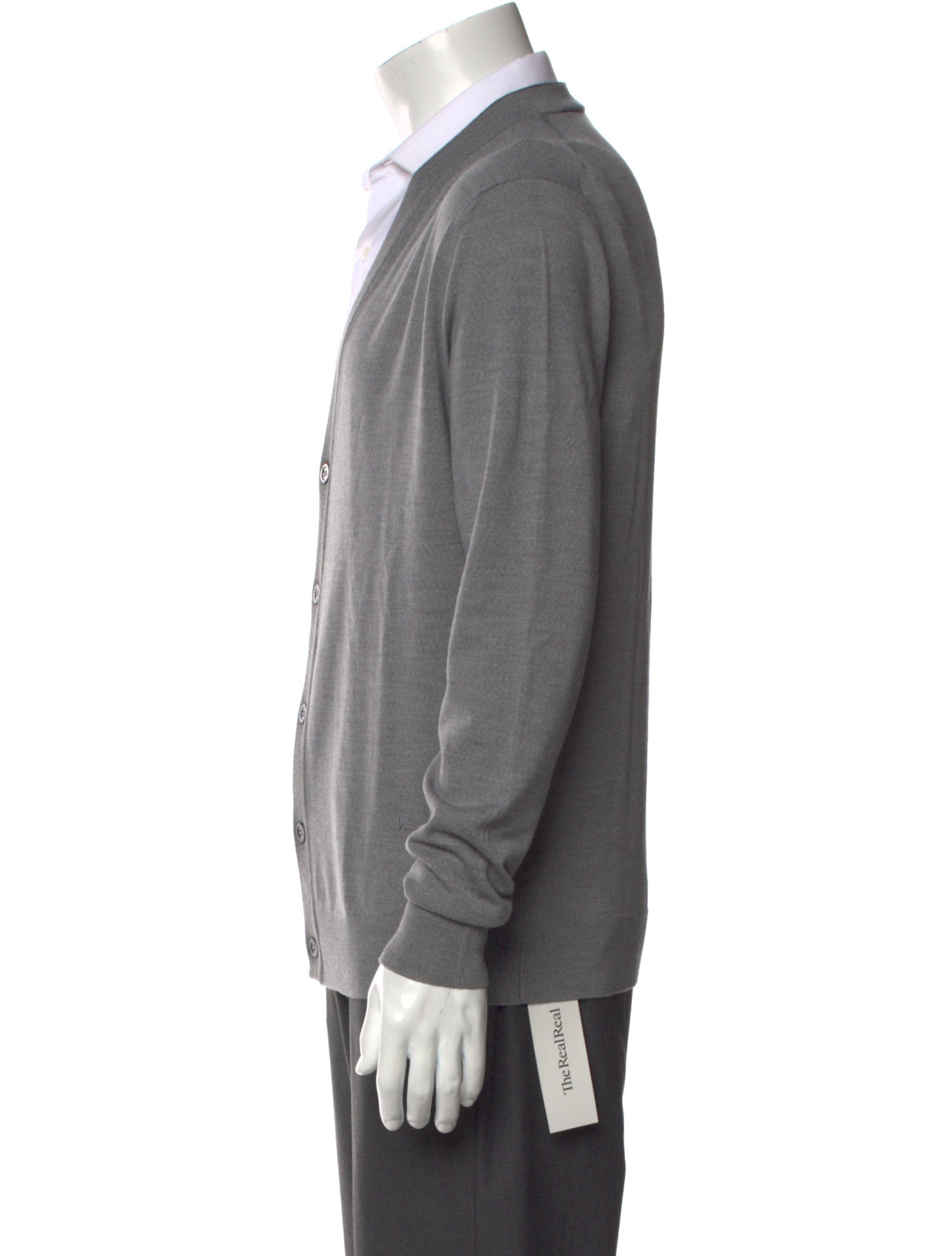 Isaia Merino Wool V-Neck Cardigan