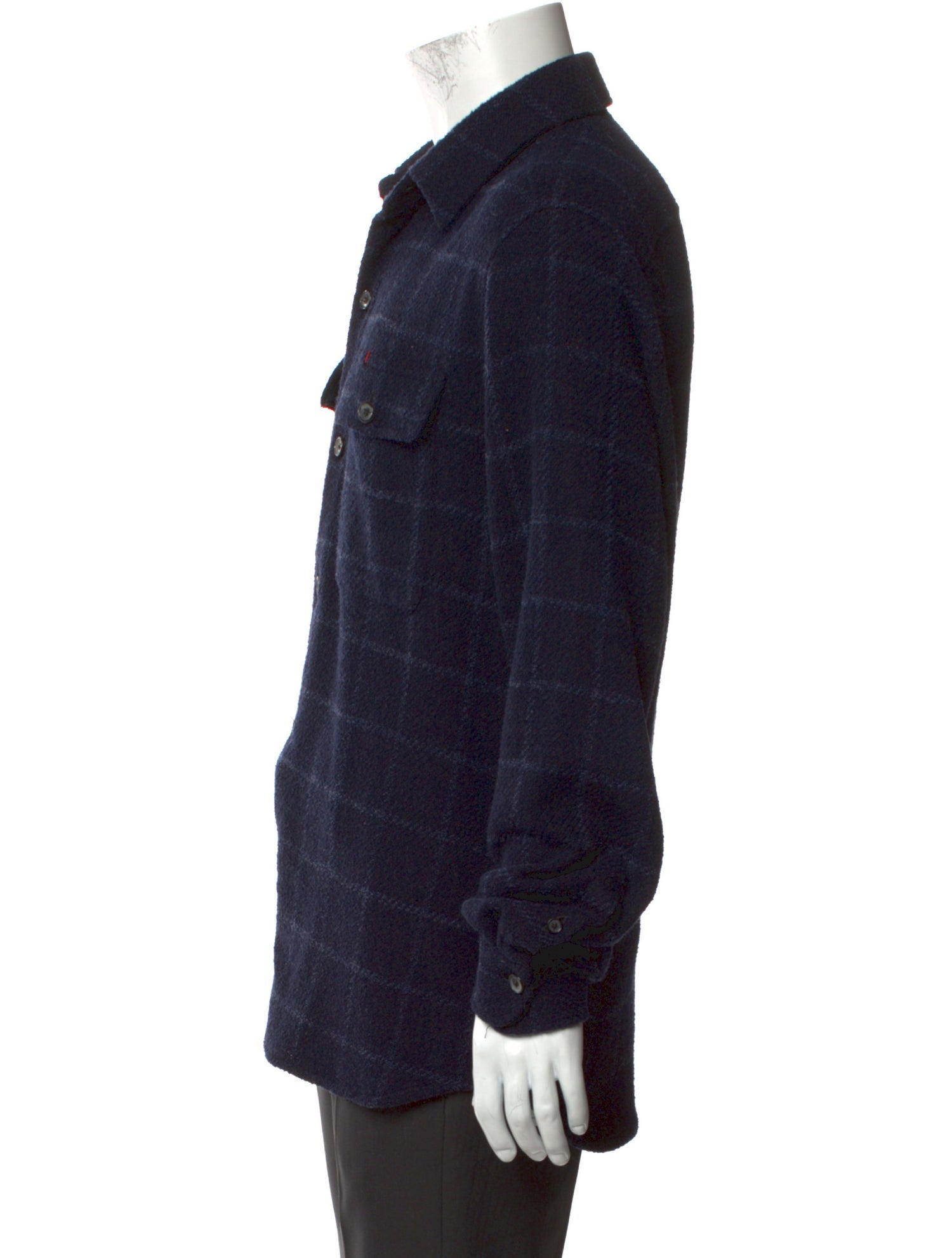 Isaia Wool Mock Neck Cardigan