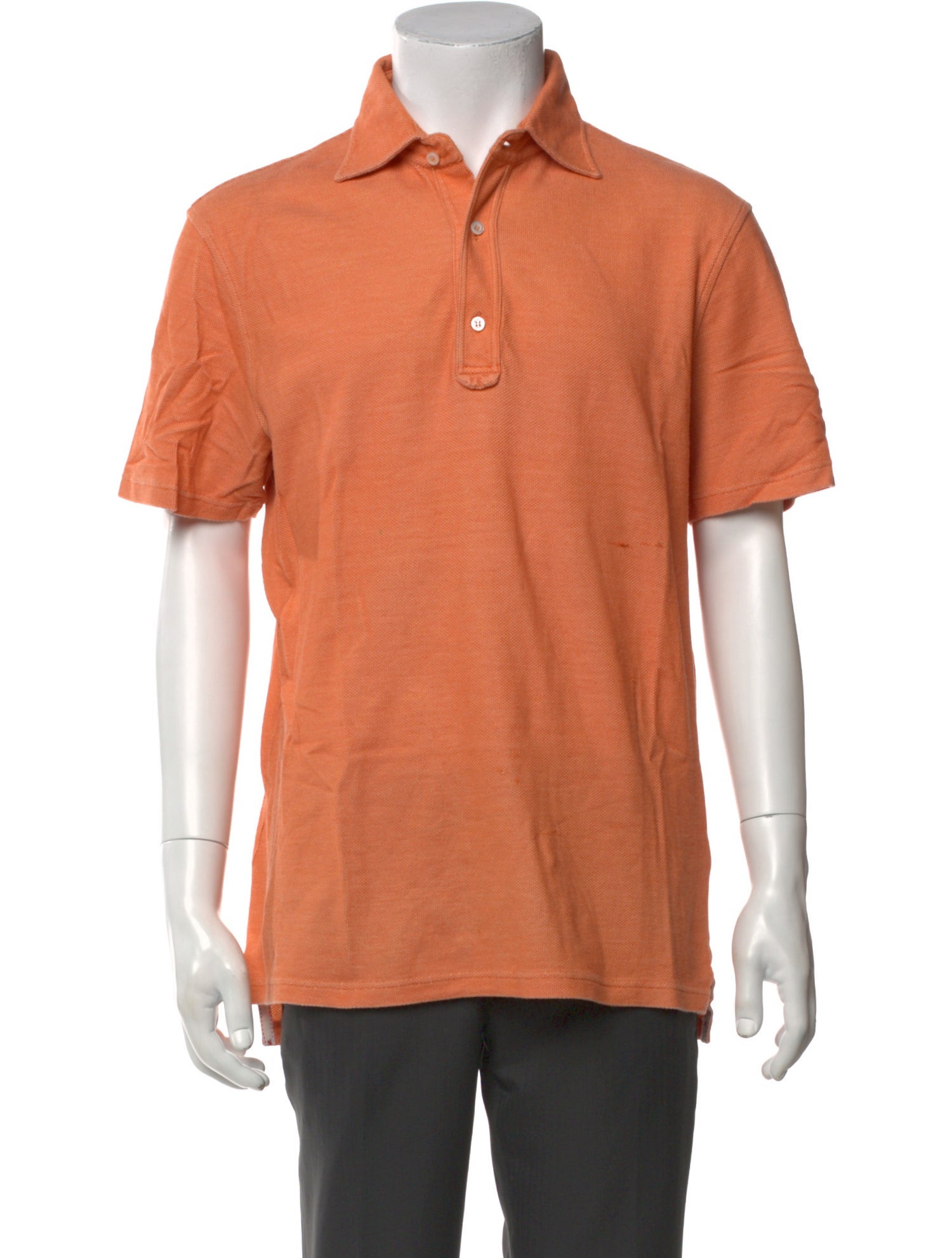 Isaia Collar Short Sleeve Polo Shirt