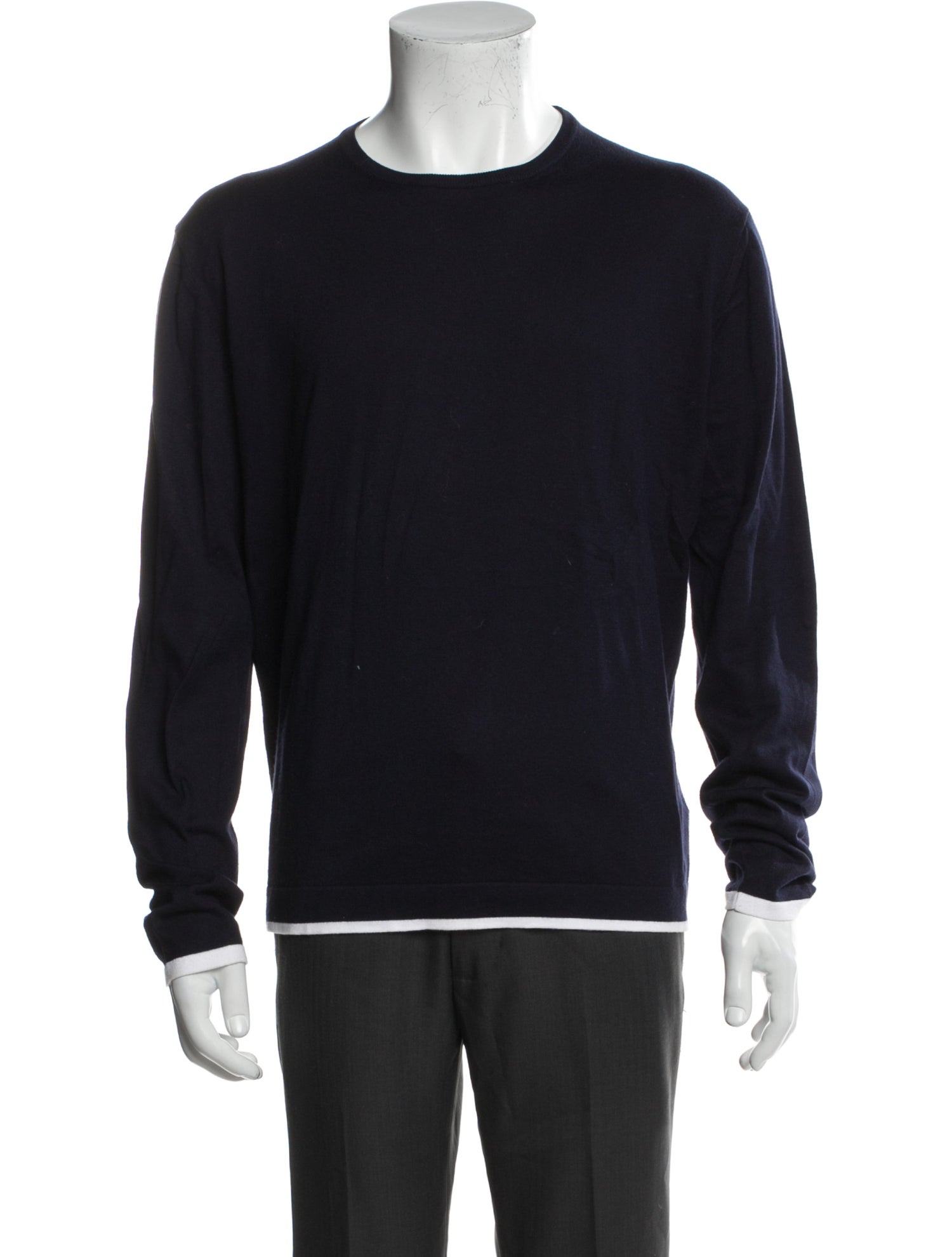 Isaia Crew Neck Long Sleeve Pullover