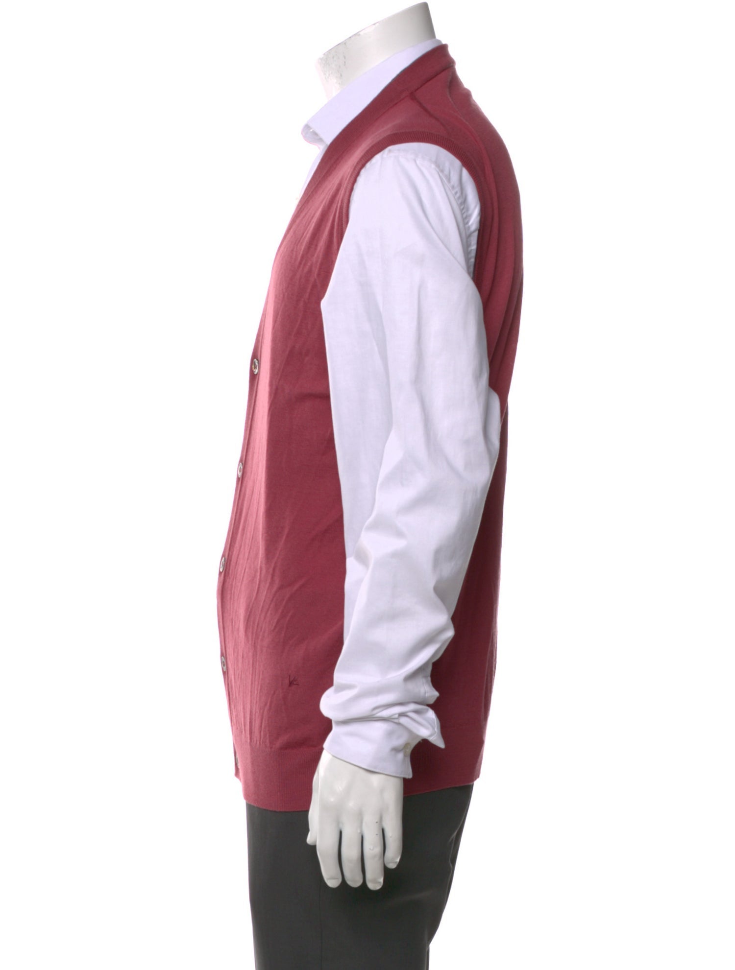 Isaia Merino Wool V-Neck Sweater Vest