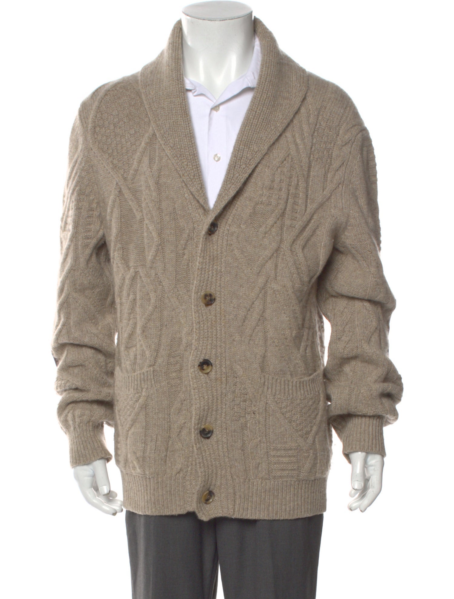 Isaia Cashmere V-Neck Cardigan