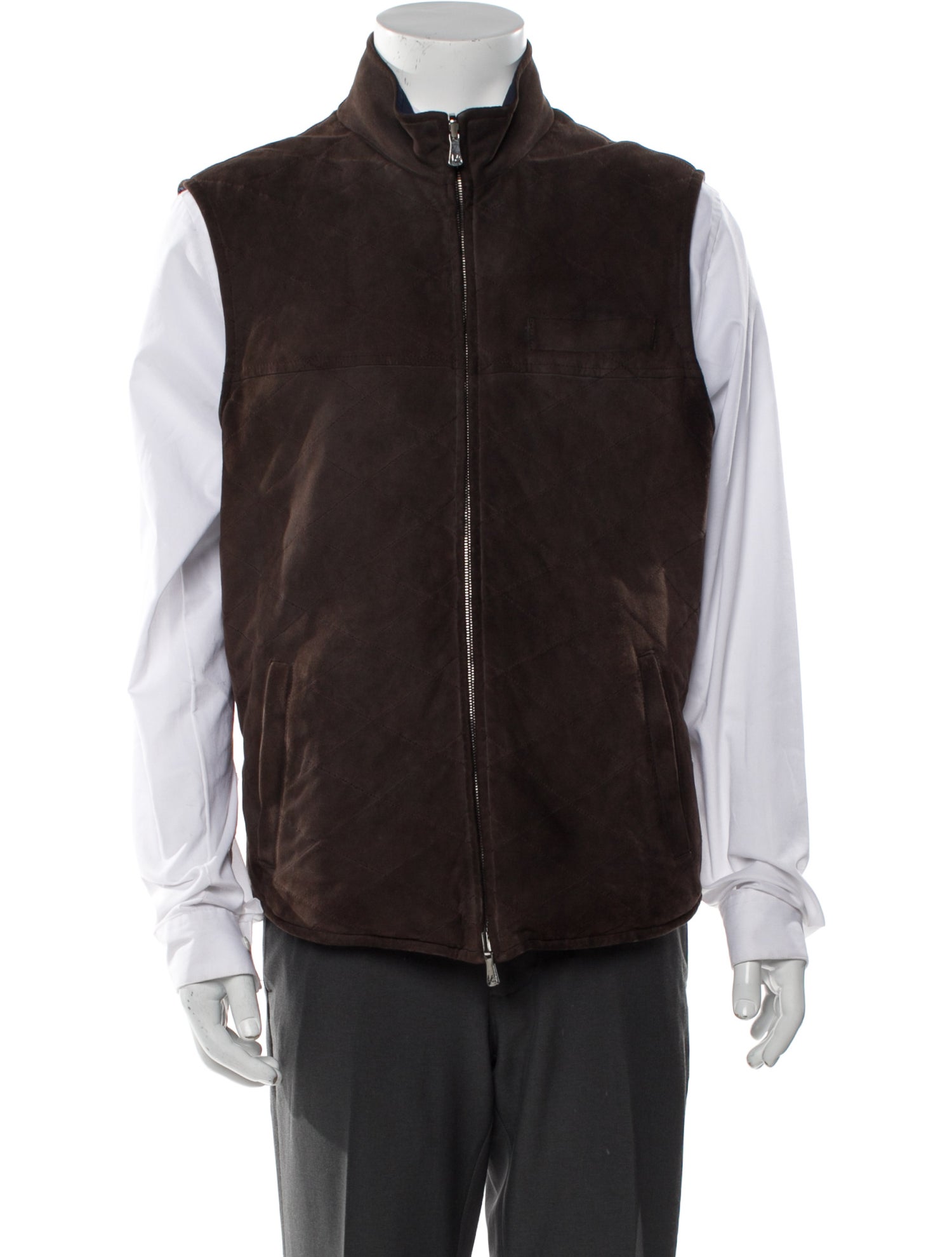 Isaia Leather Vest