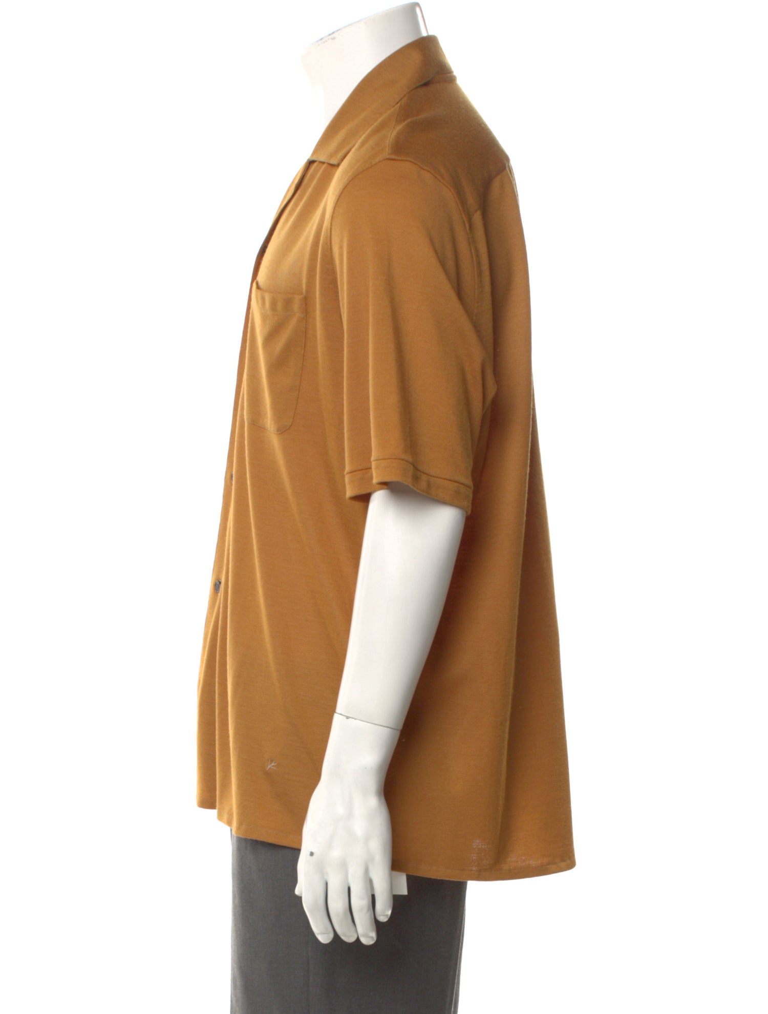 Isaia Wool Collar Polo Shirt