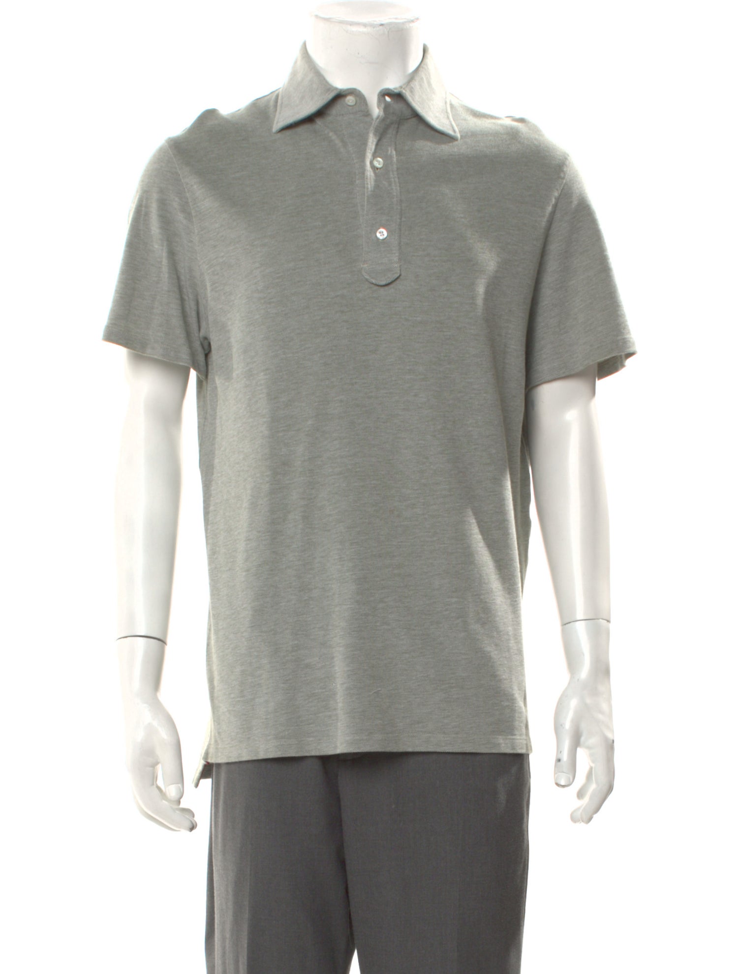 Isaia Collar Short Sleeve Polo Shirt