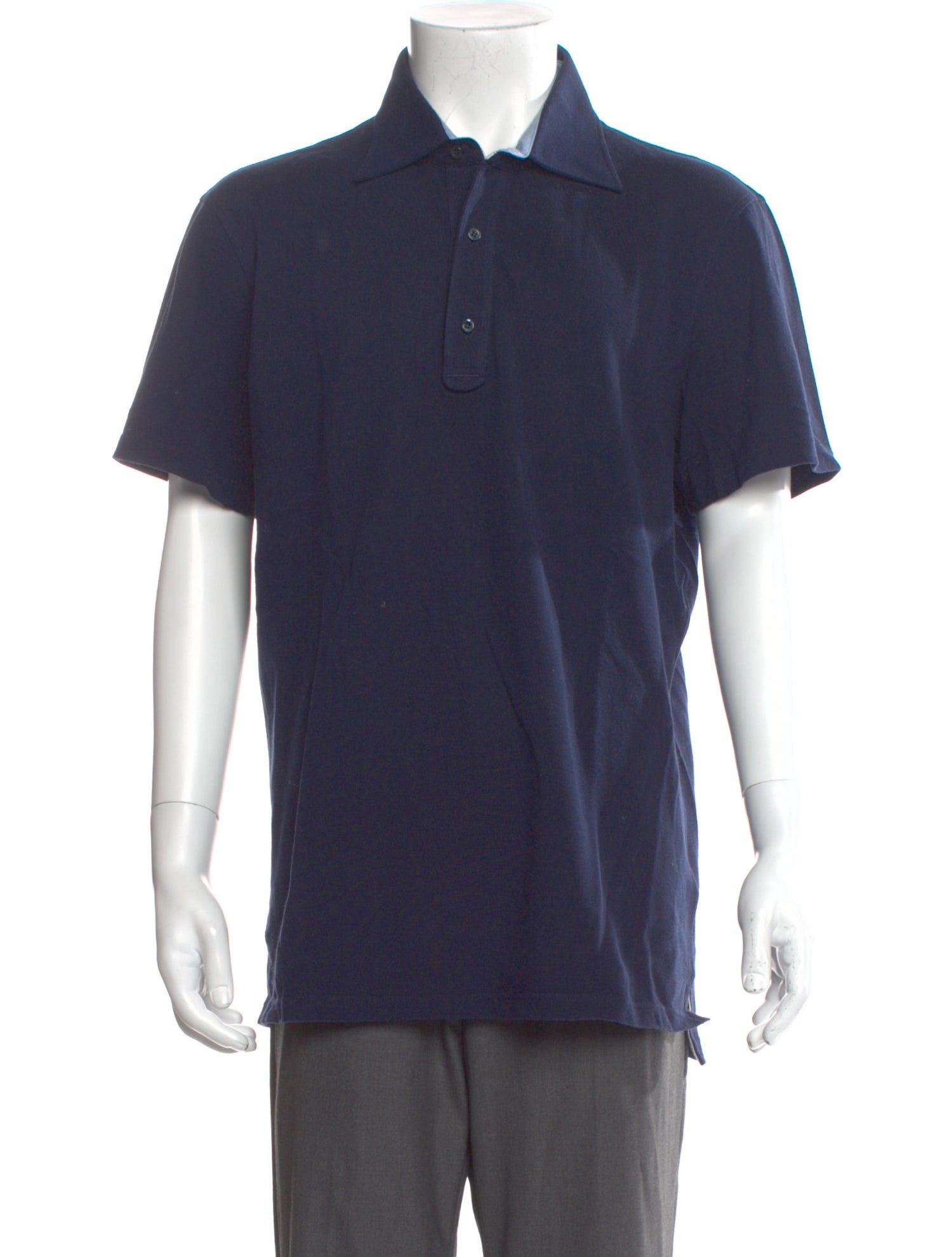 Isaia Crew Neck Short Sleeve Polo Shirt