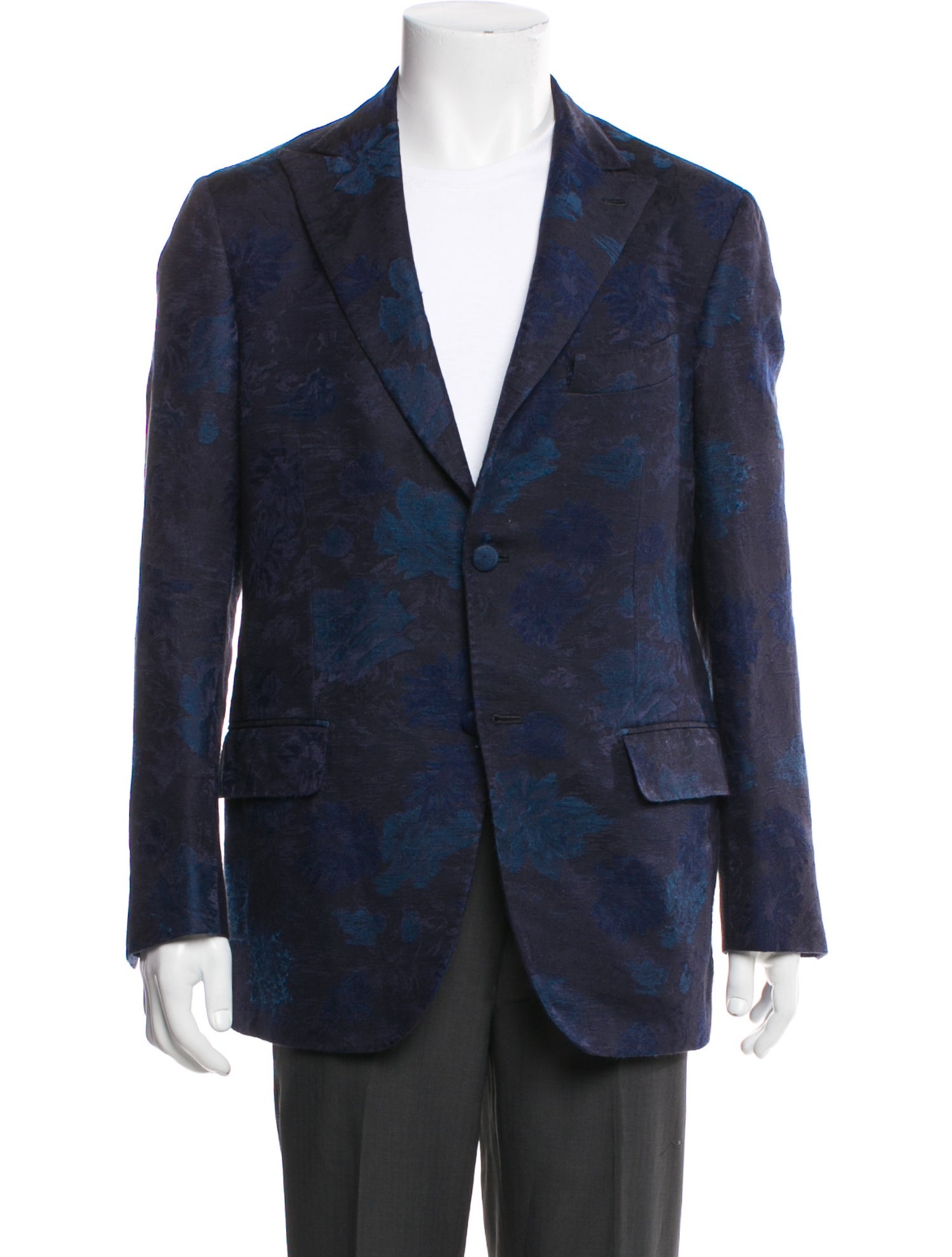 Isaia Floral Print Blazer