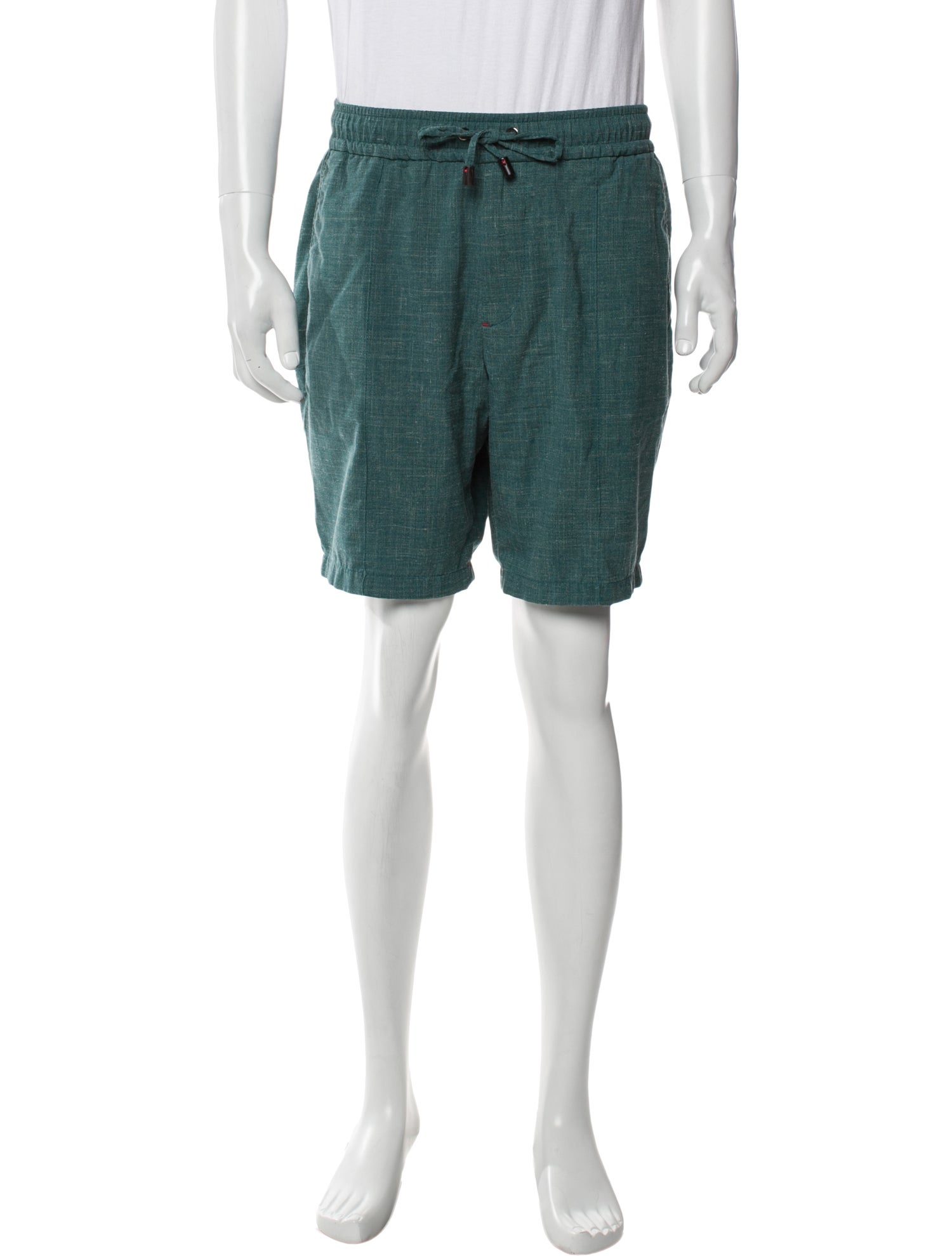Isaia Wool Jogger Shorts