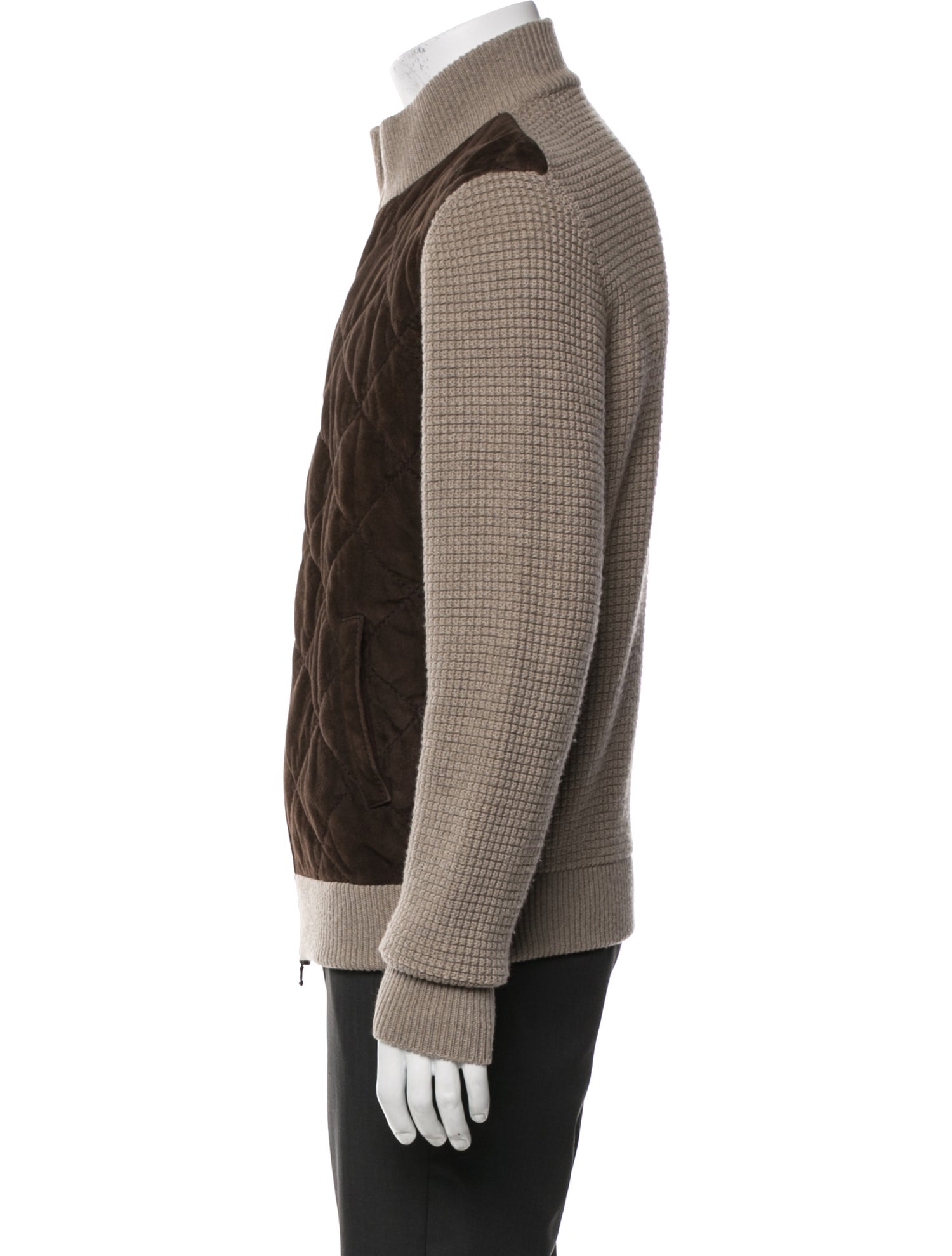 Isaia Plaid Print Bomber Jacket