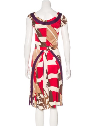 Issa Silk Geometric Print Dress