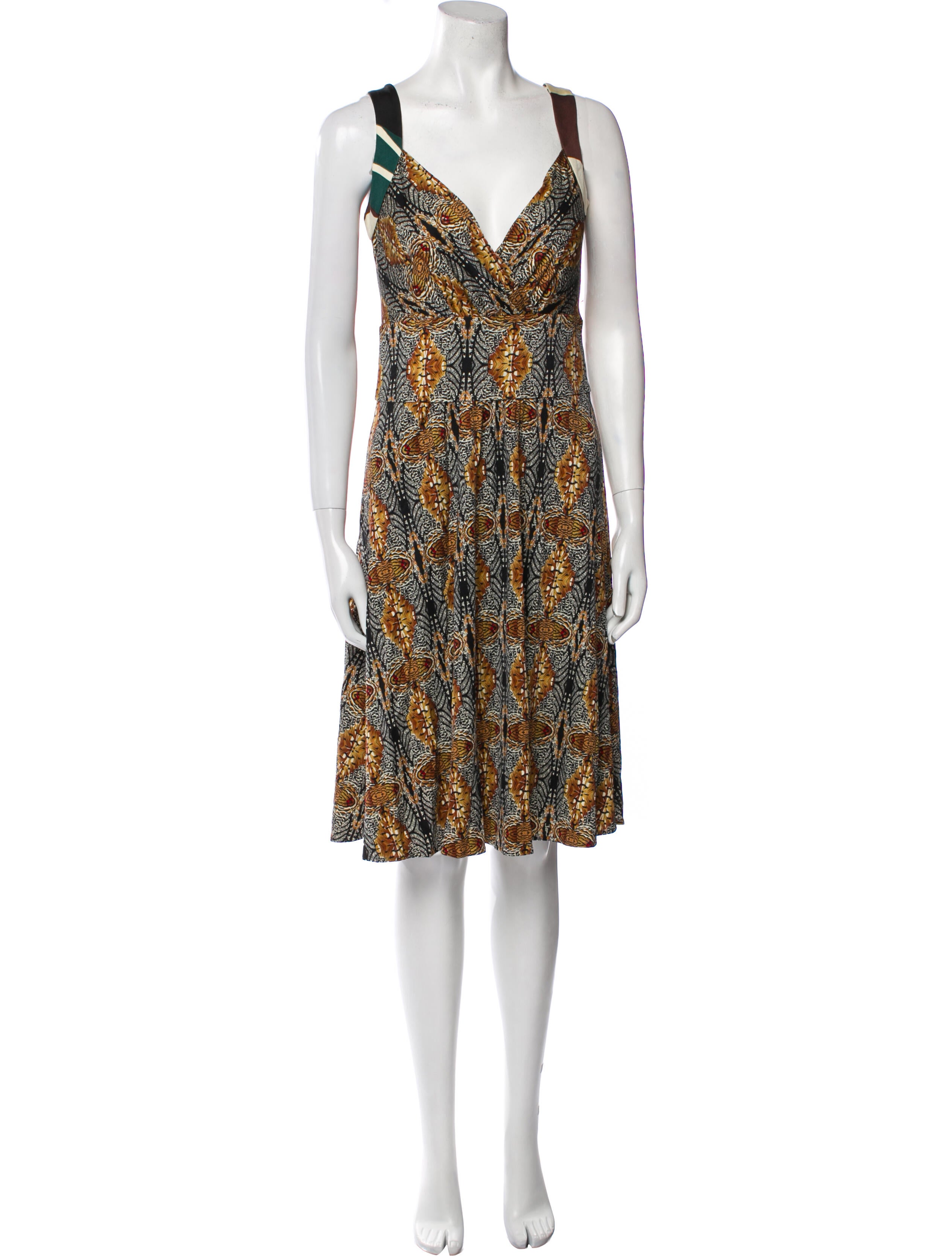 Issa Silk Knee-Length Dress