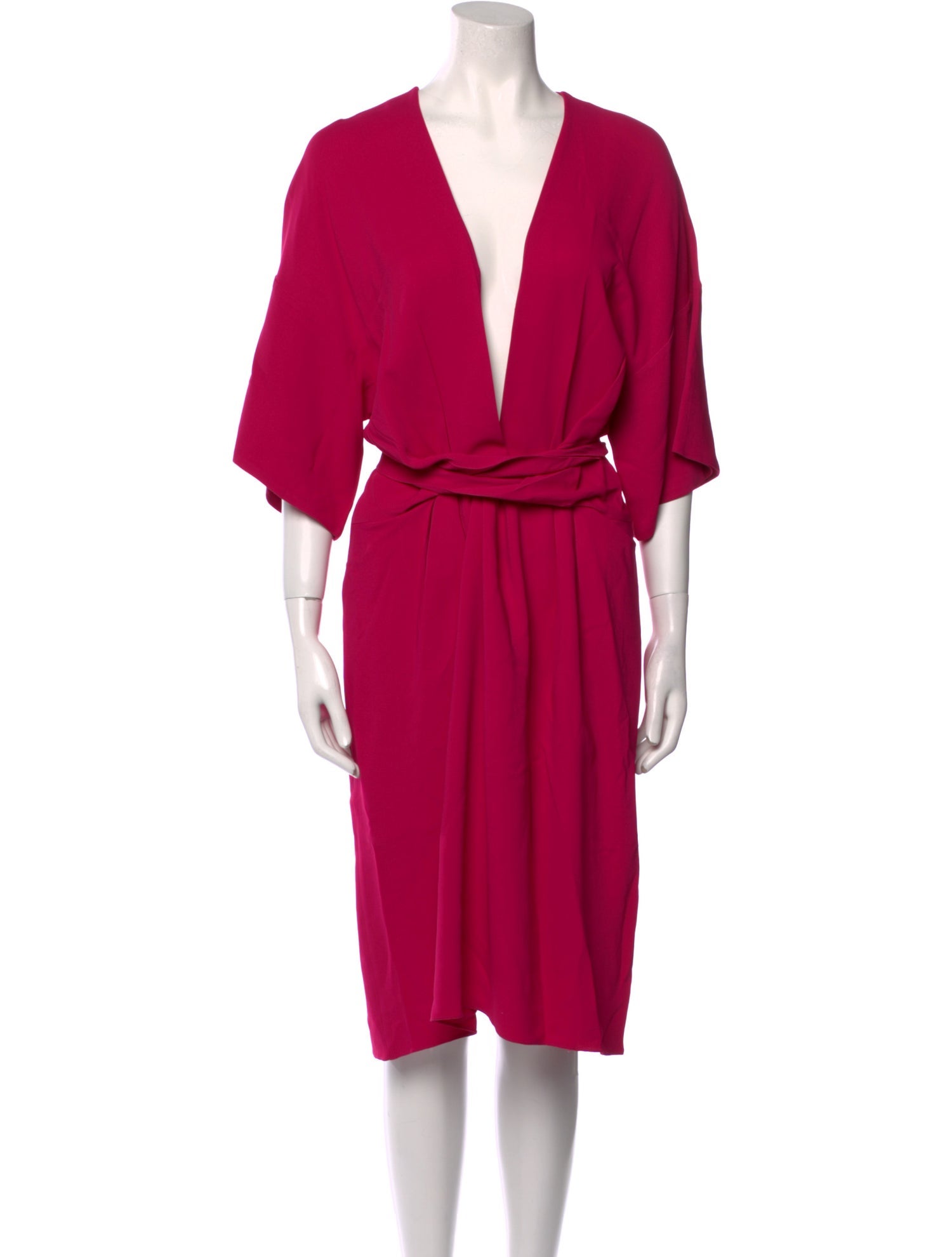 Issa V-Neck Midi Length Dress