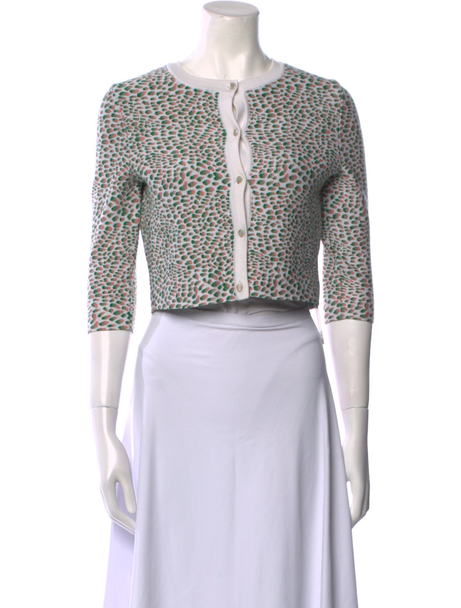 Issa Printed Crew Neck Sweater