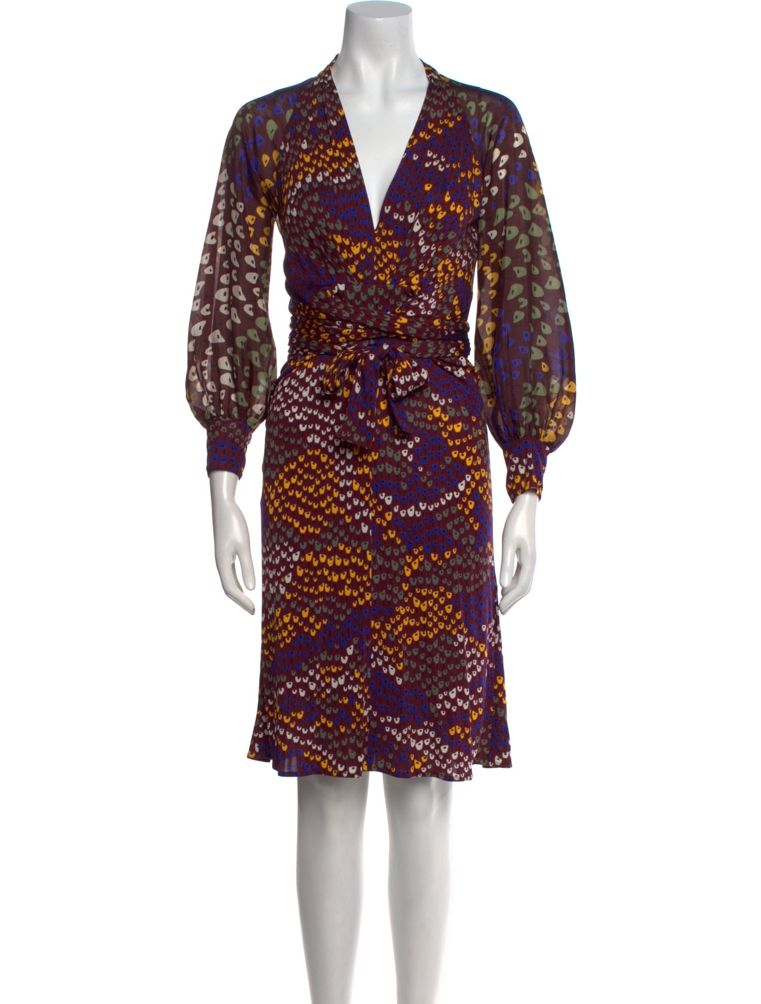 Issa Printed Knee-Length Dress