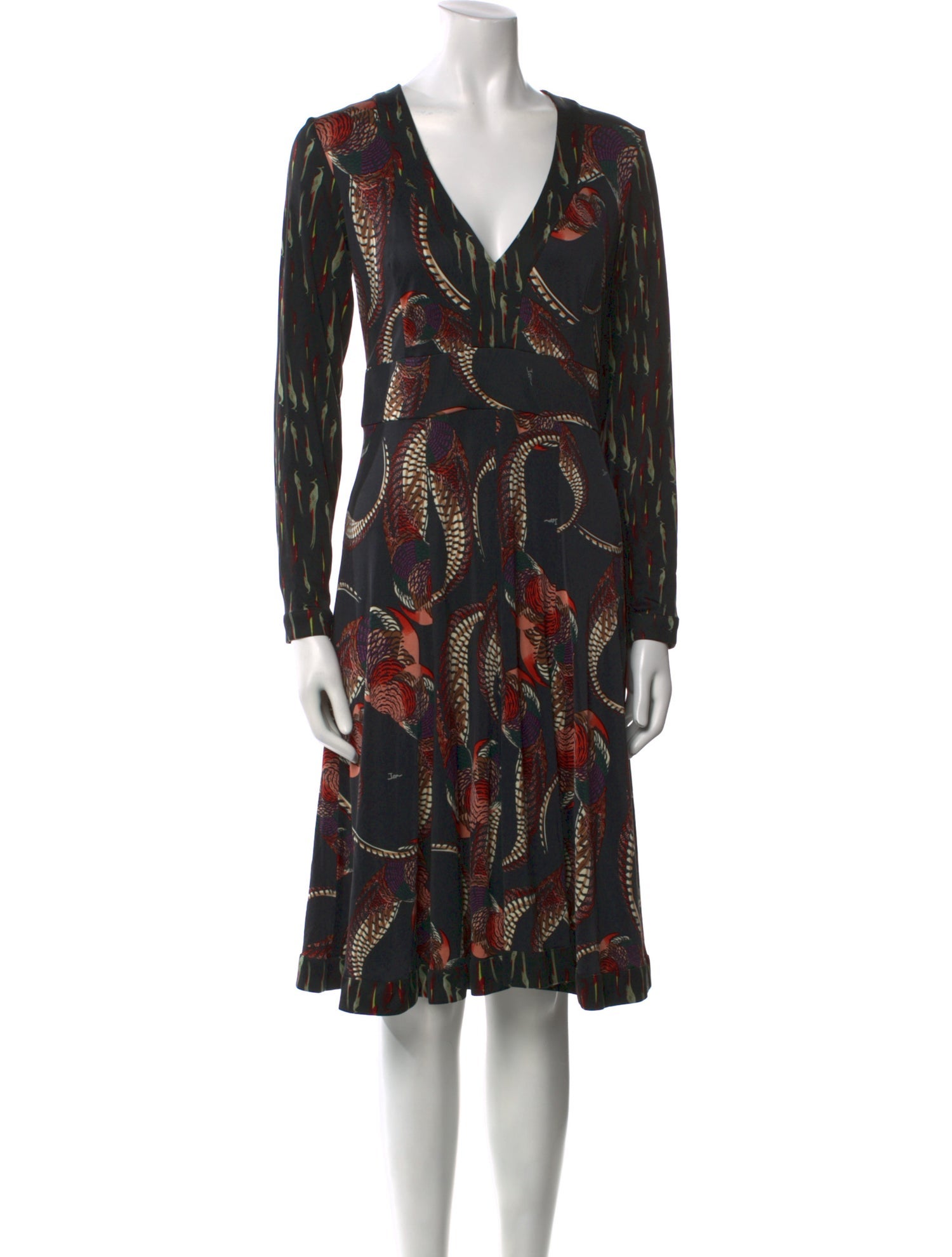 Issa Silk Knee-Length Dress