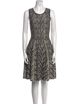 Issa Printed Knee-Length Dress