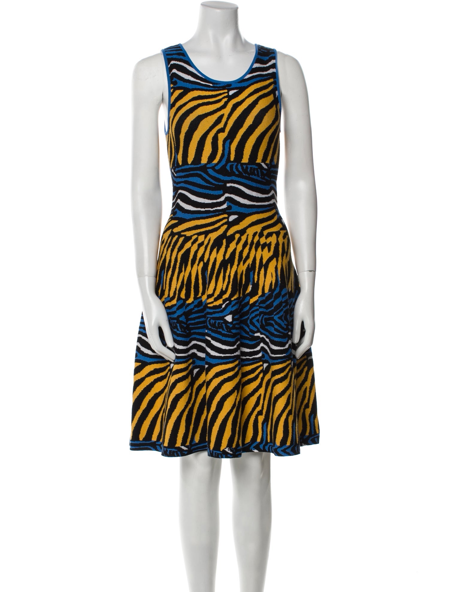Issa Animal Print Knee-Length Dress w/ Tags