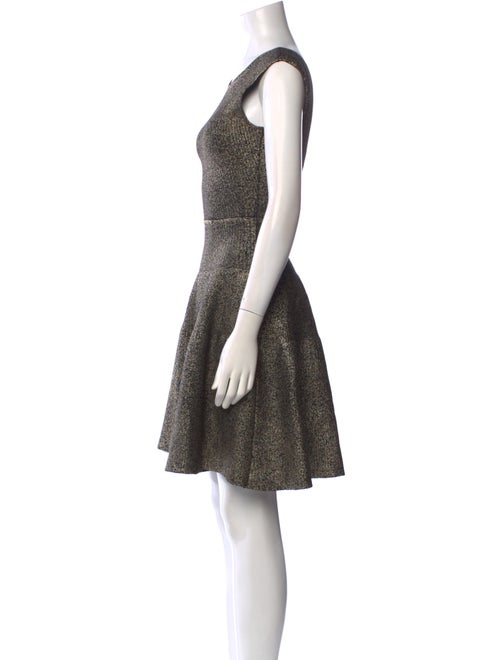 Issa Bateau Neckline Mini Dress