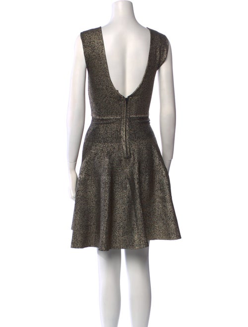 Issa Bateau Neckline Mini Dress