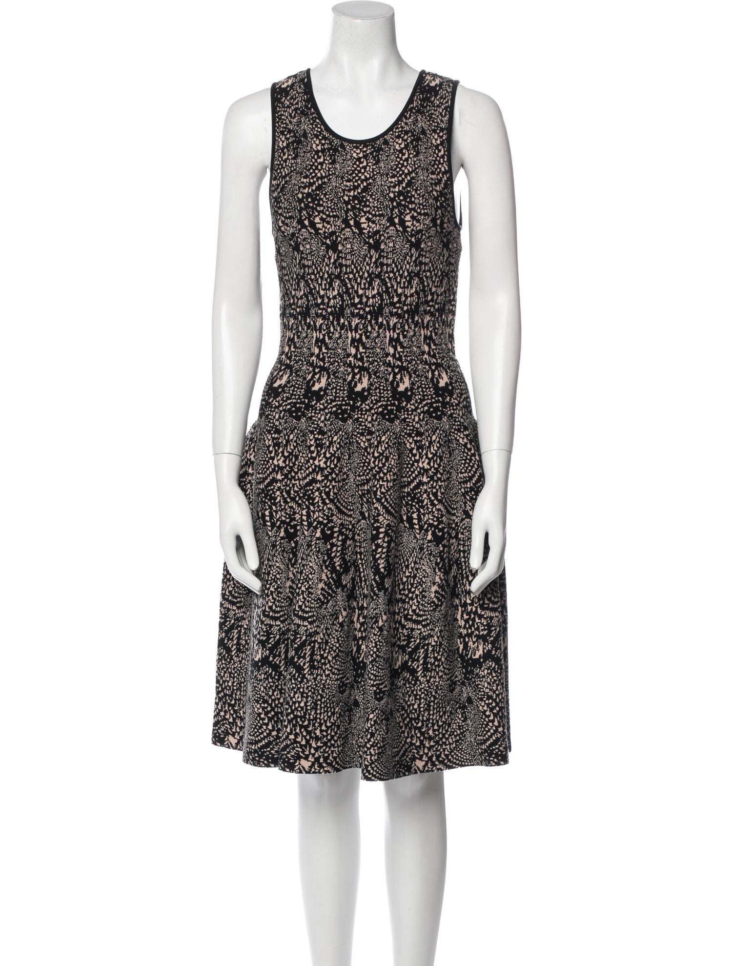 Issa Animal Print Knee-Length Dress w/ Tags