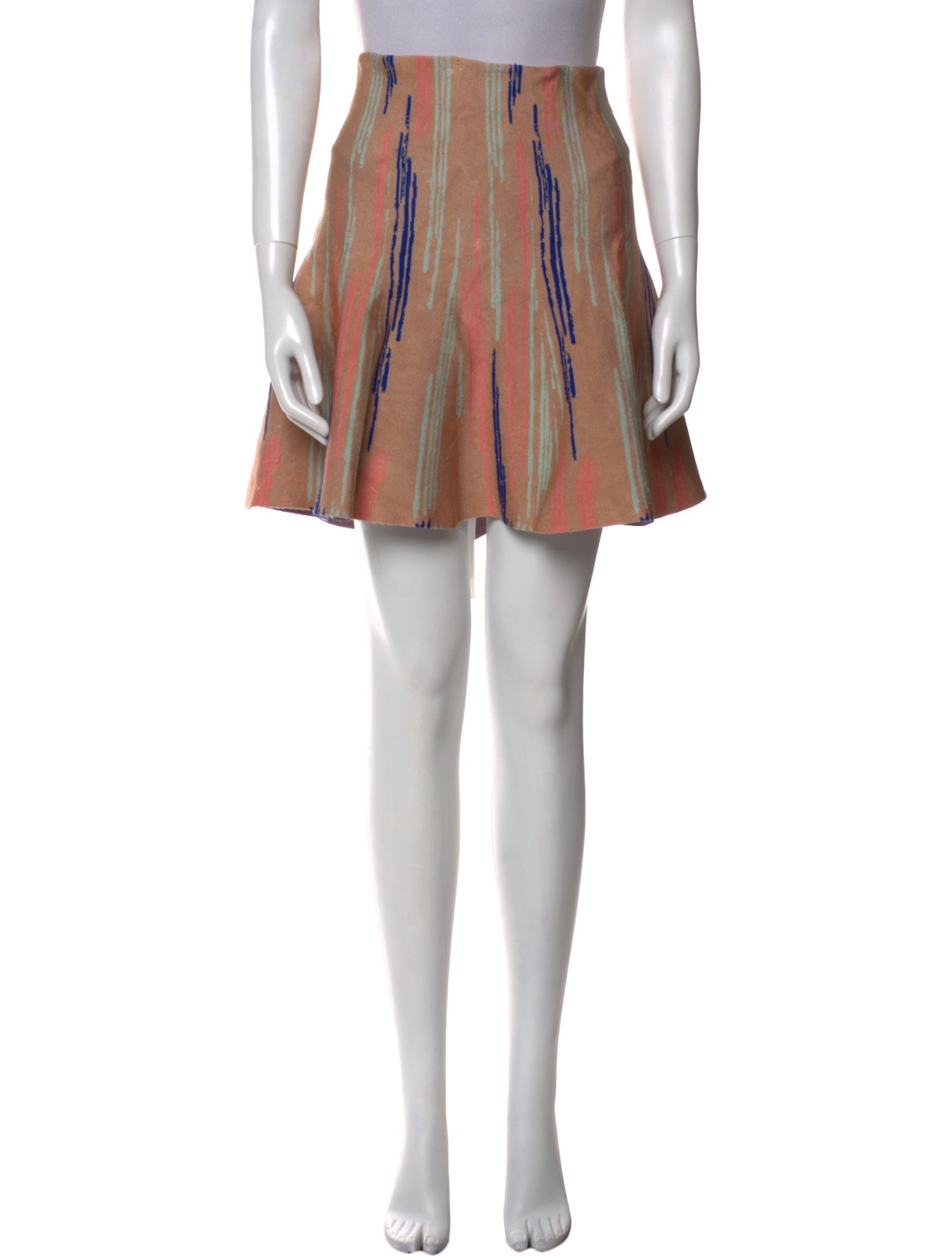 Issa Striped Mini Skirt