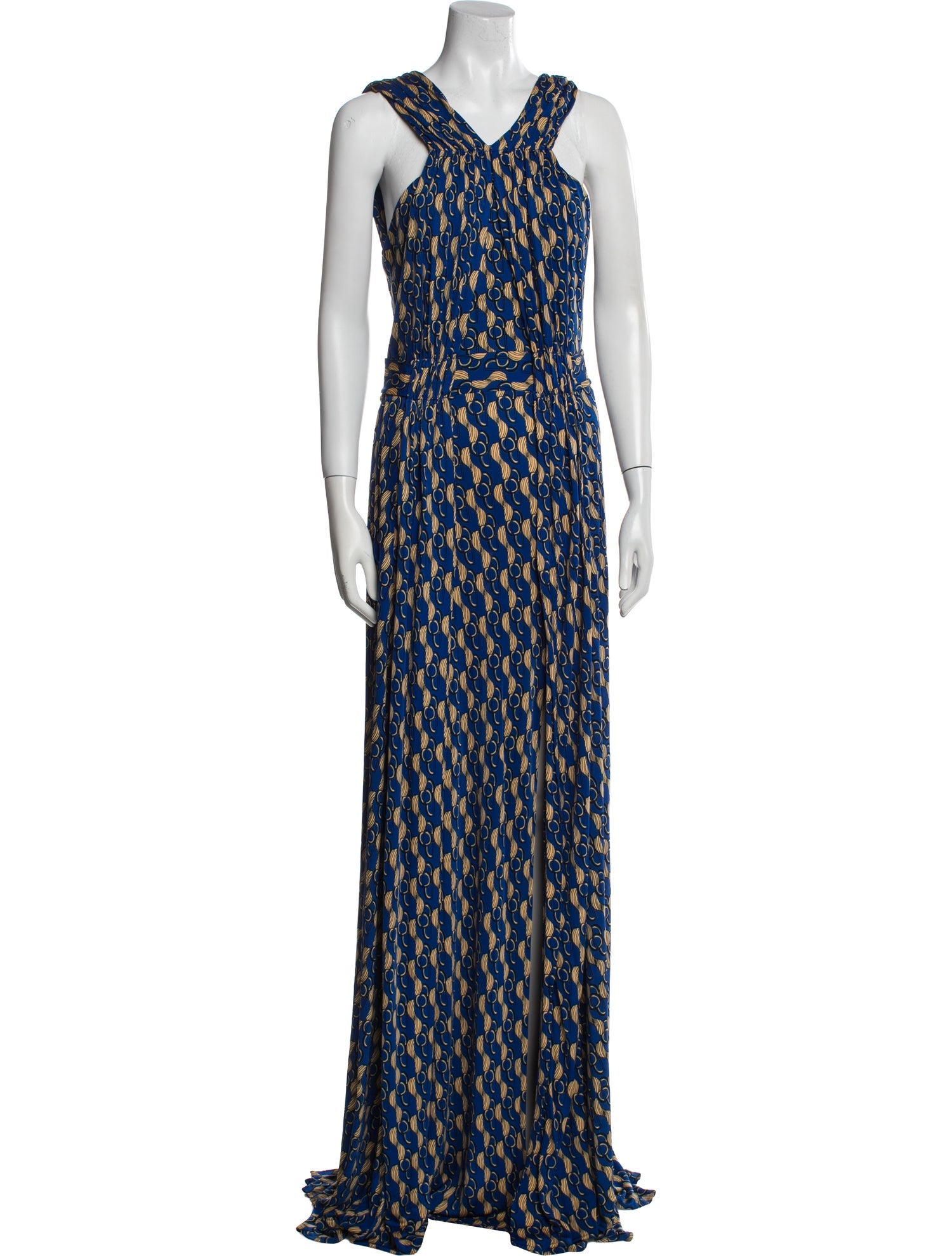 Issa Printed Long Dress