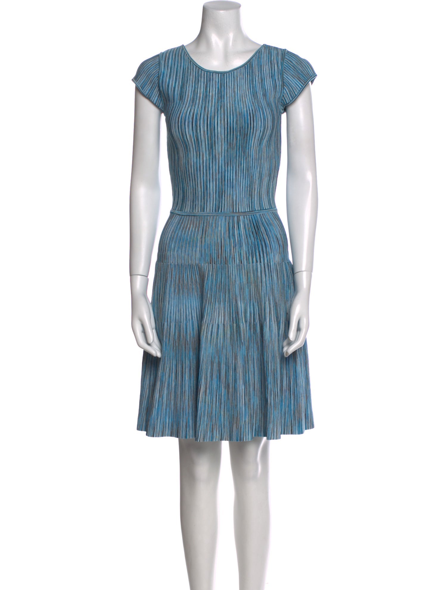 Issa Striped Knee-Length Dress