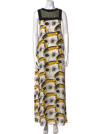 Issa Silk Long Dress