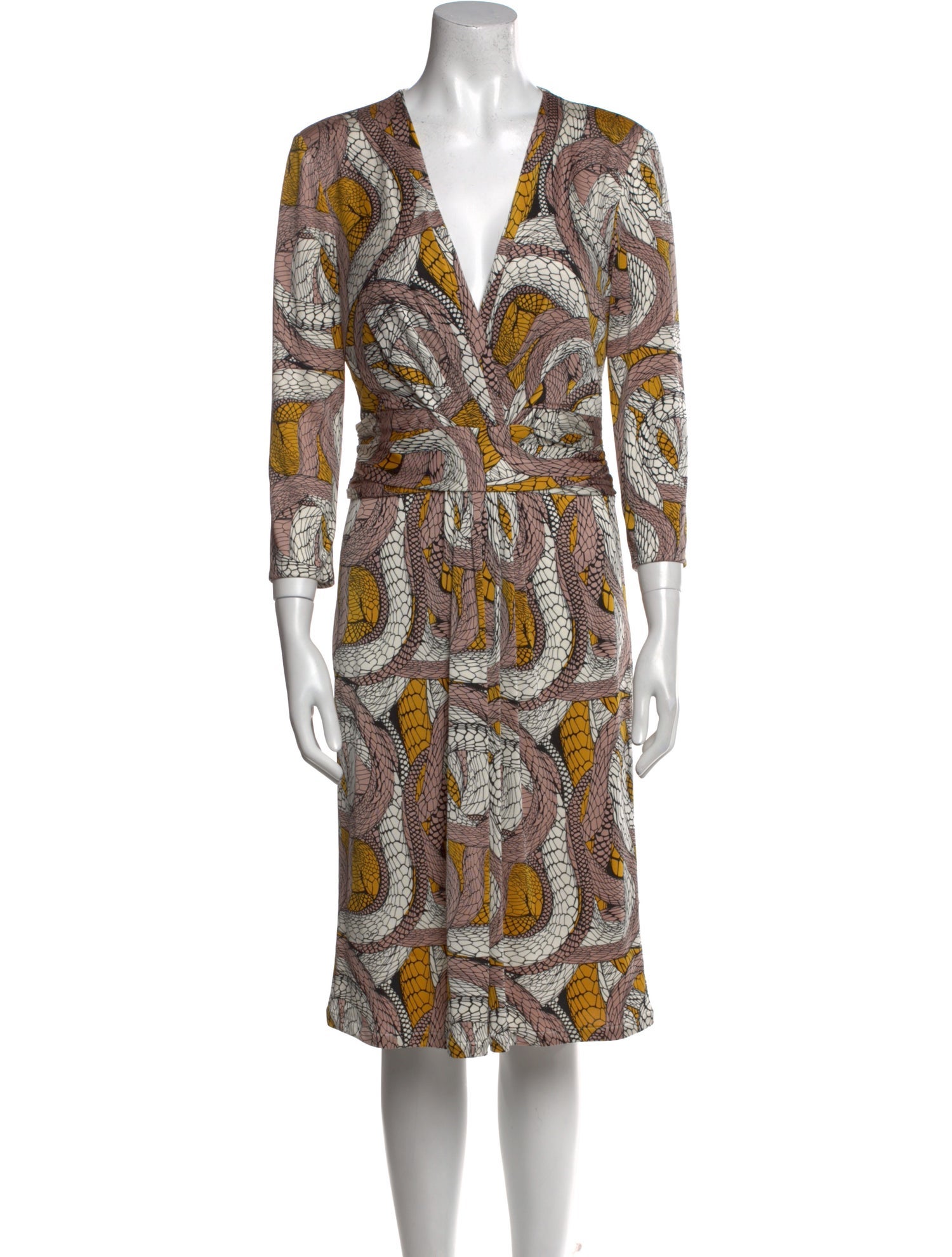 Issa Paisley Print Knee-Length Dress