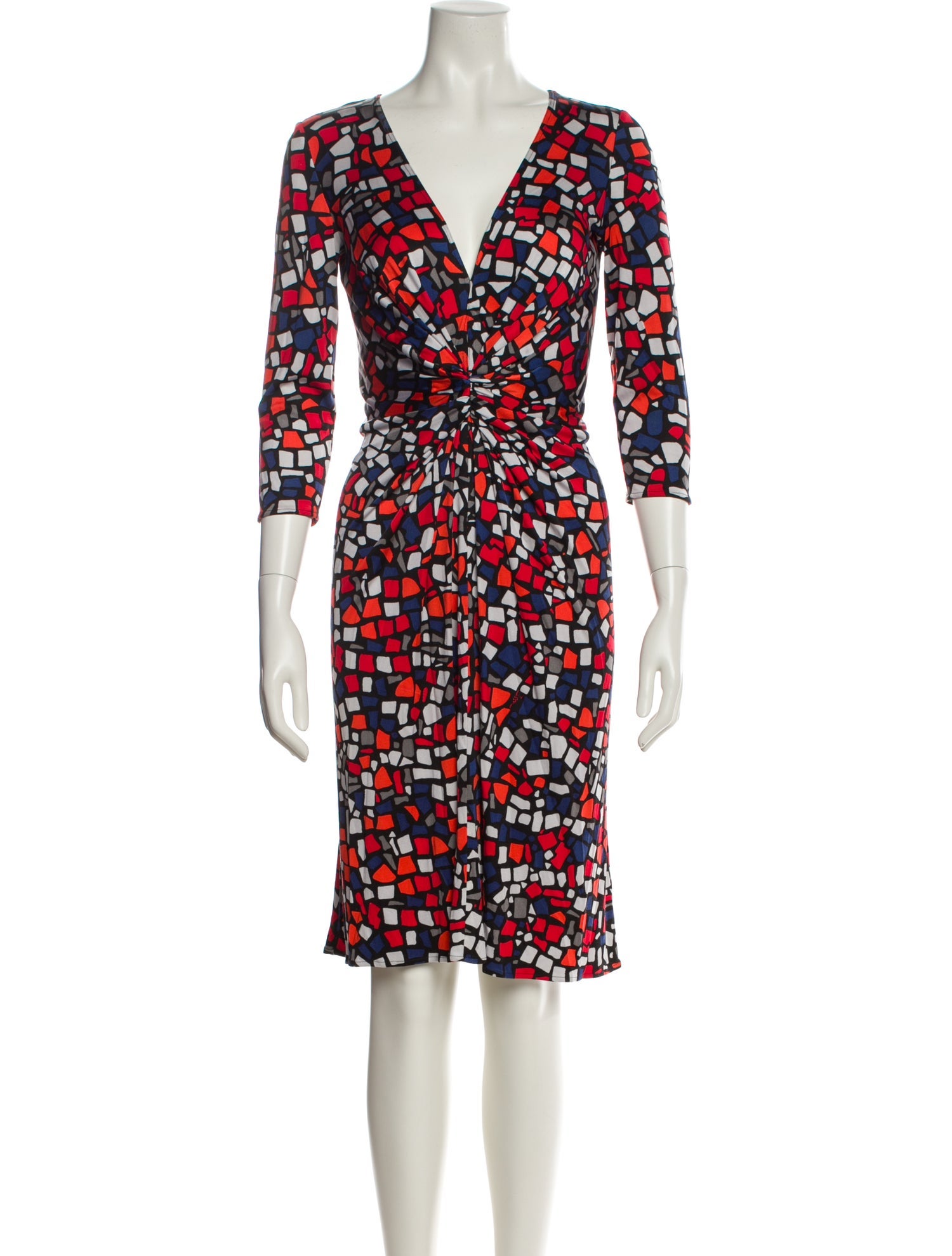 Issa Printed Knee-Length Dress