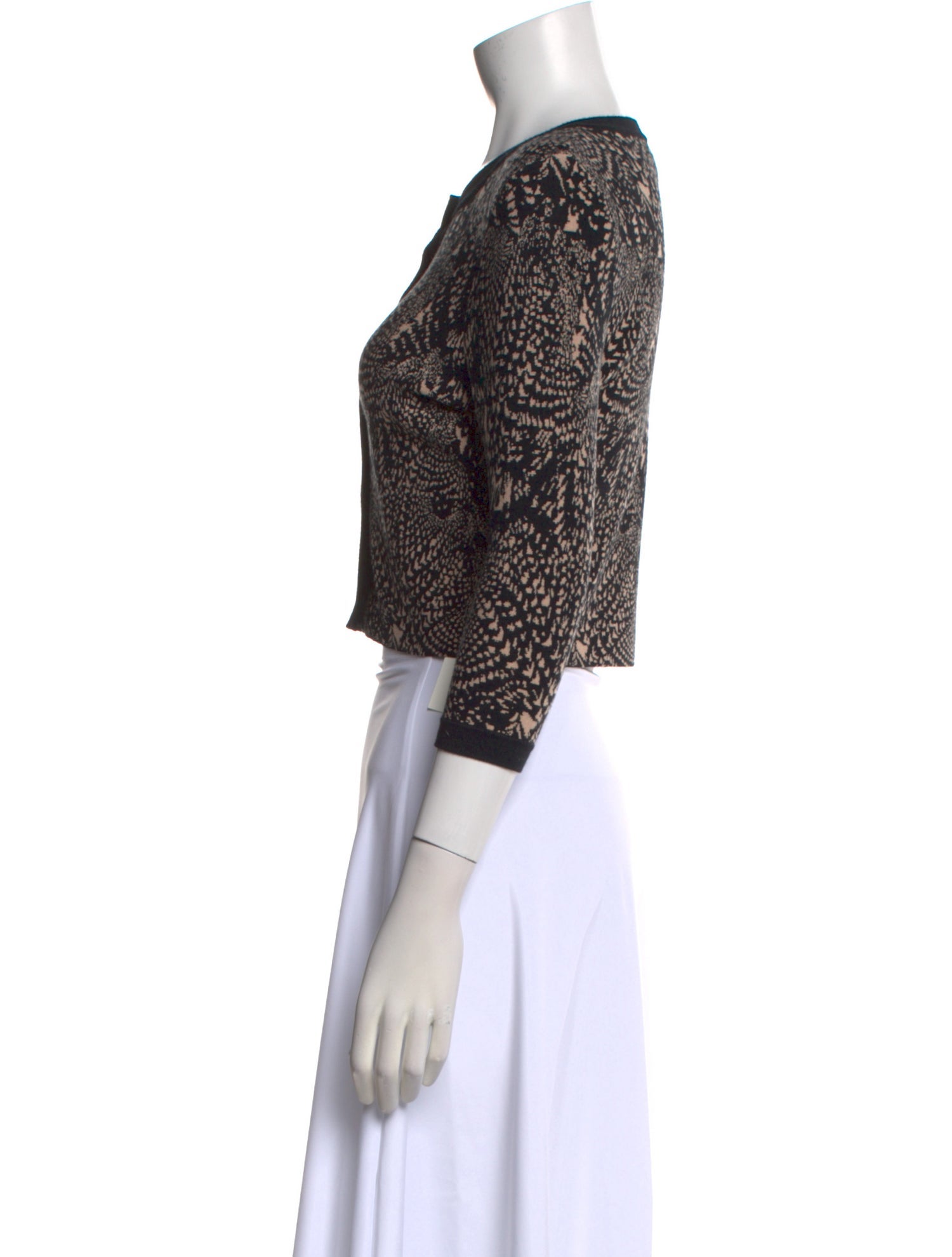 Issa Printed Crew Neck Sweater