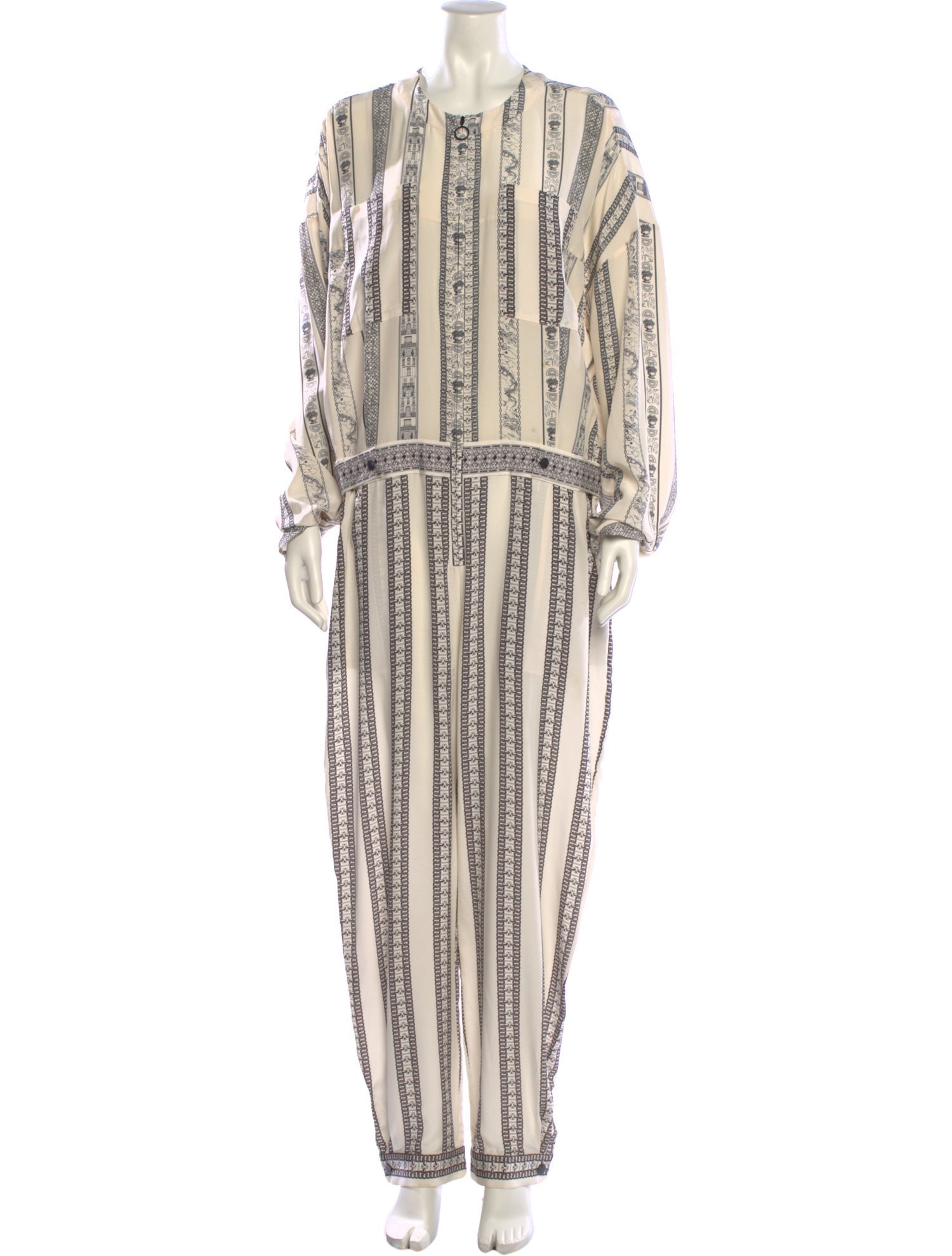 Issa Silk Striped Jumpsuit