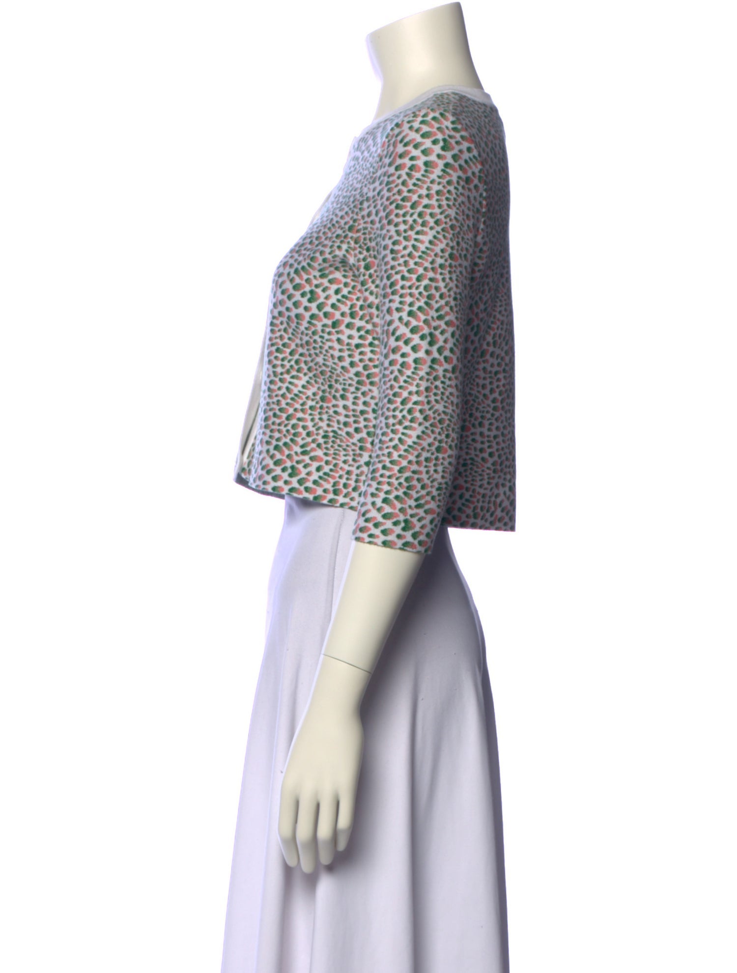 Issa Printed Crew Neck Sweater