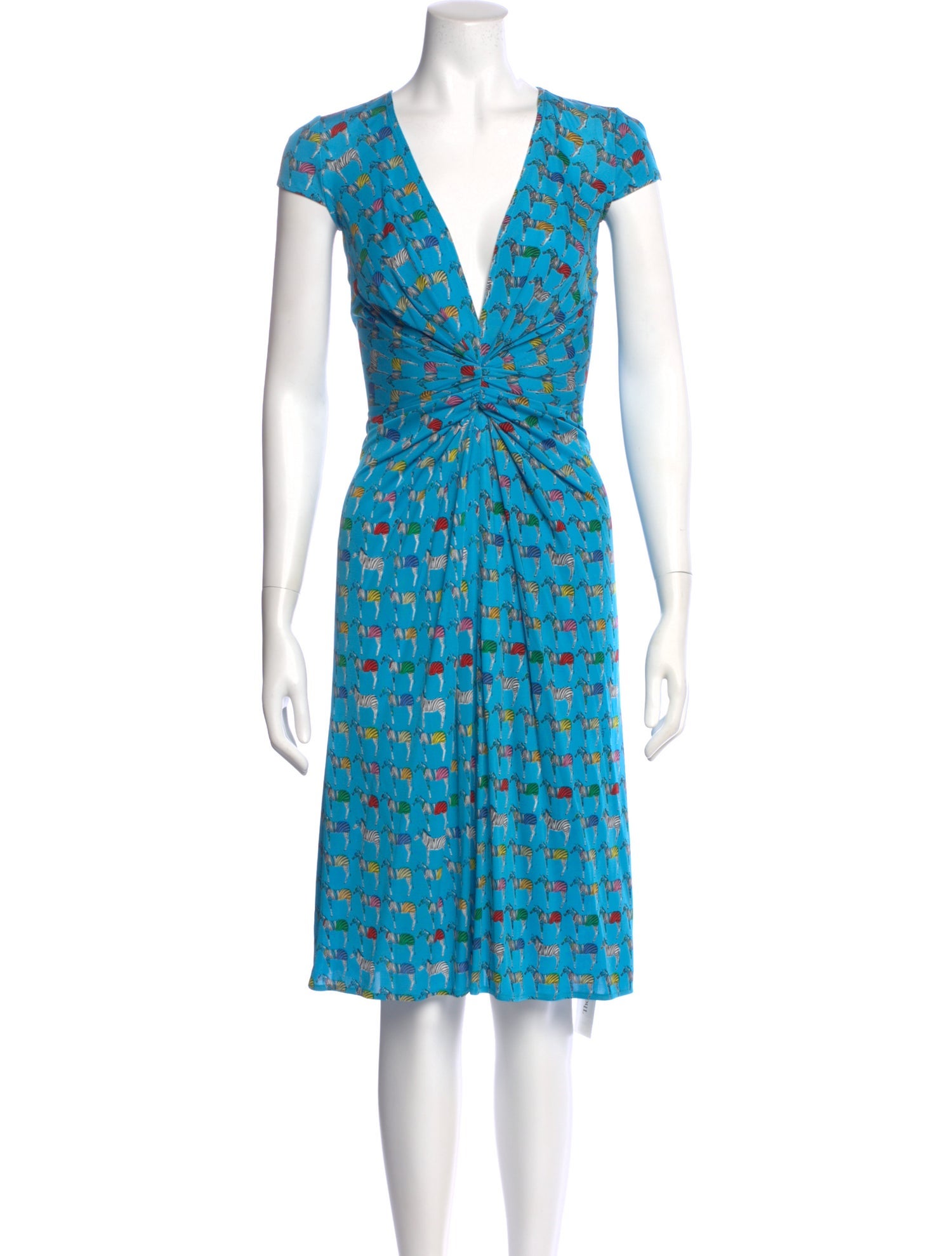 Issa Printed Knee-Length Dress w/ Tags