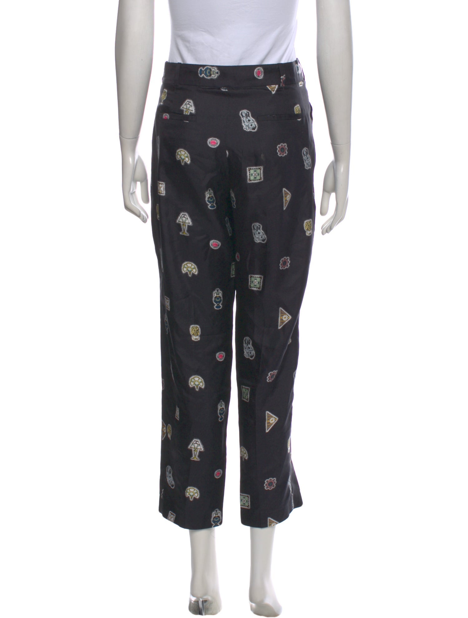 Issa Silk Straight Leg Pants