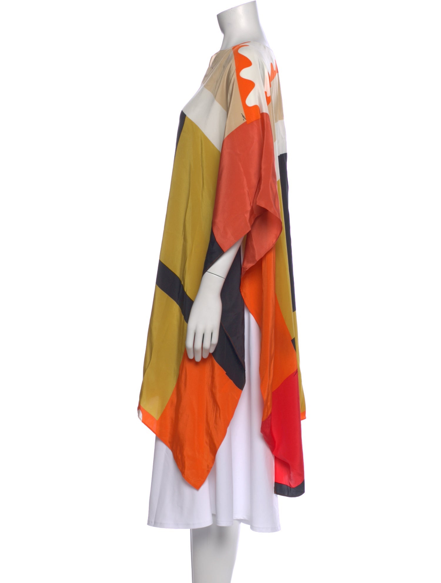 Issa Silk Colorblock Pattern Top