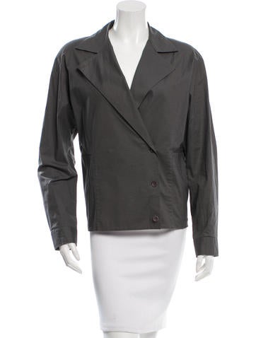 Issey Miyake Collared Button-Up Top