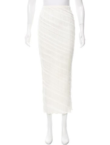Issey Miyake Pleated Midi Skirt