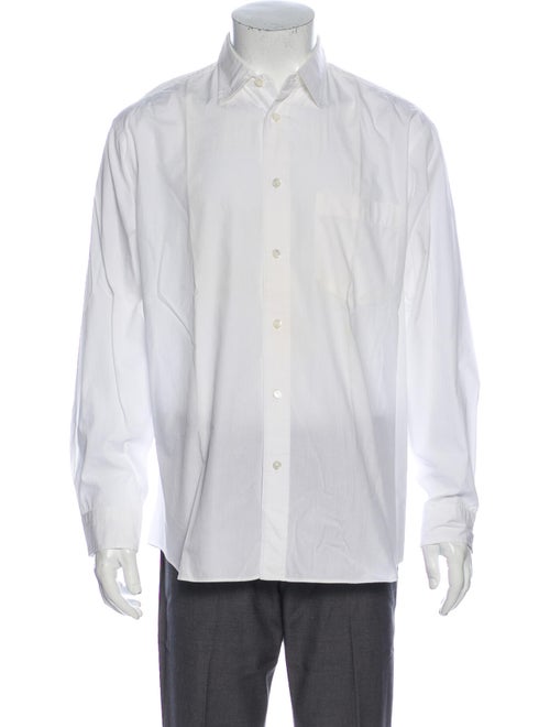 Issey Miyake Long Sleeve Dress Shirt White