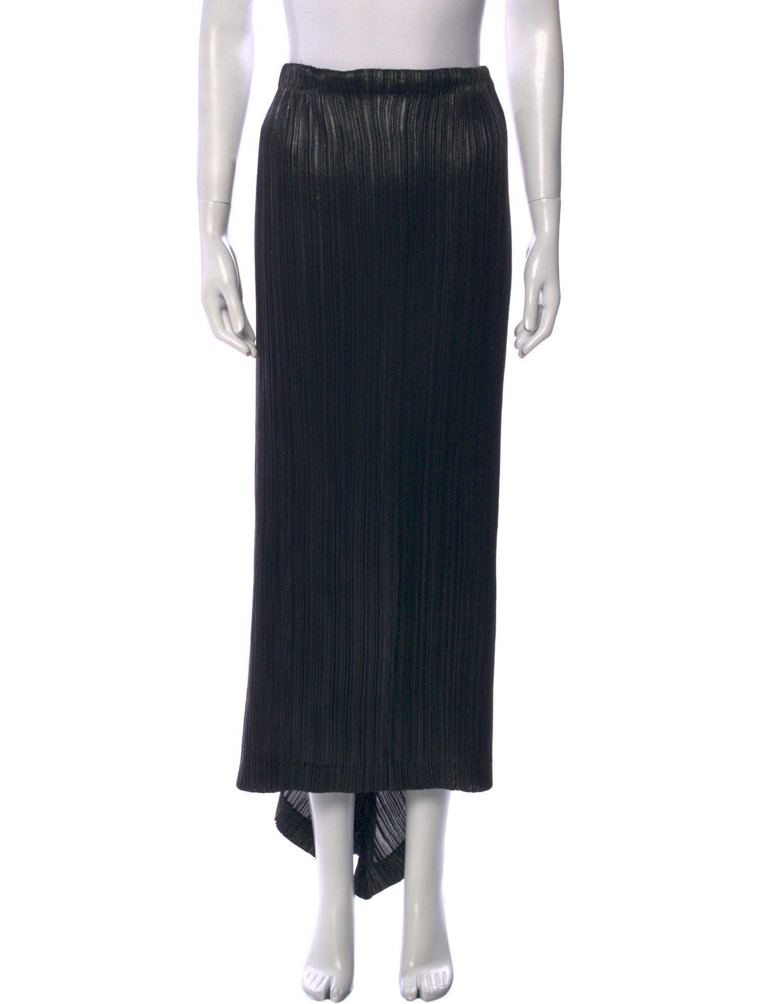 Issey Miyake Pleated Accents Long Skirt