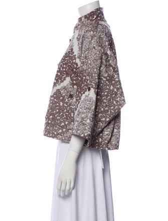 Issey Miyake 2017 Printed Faux Fur Jacket