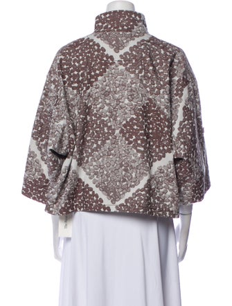 Issey Miyake 2017 Printed Faux Fur Jacket