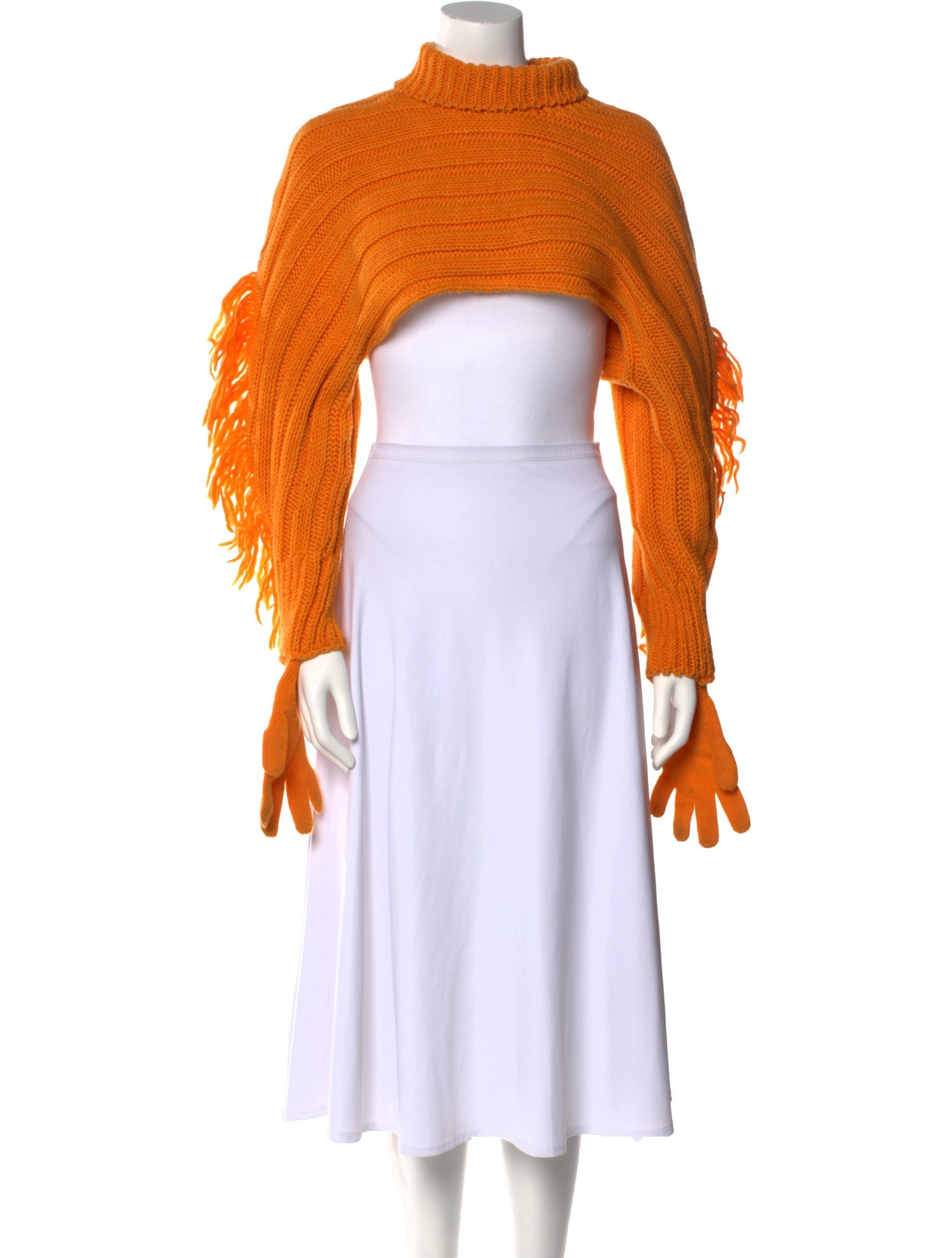 Issey Miyake Merino Wool Mock Neck Sweater