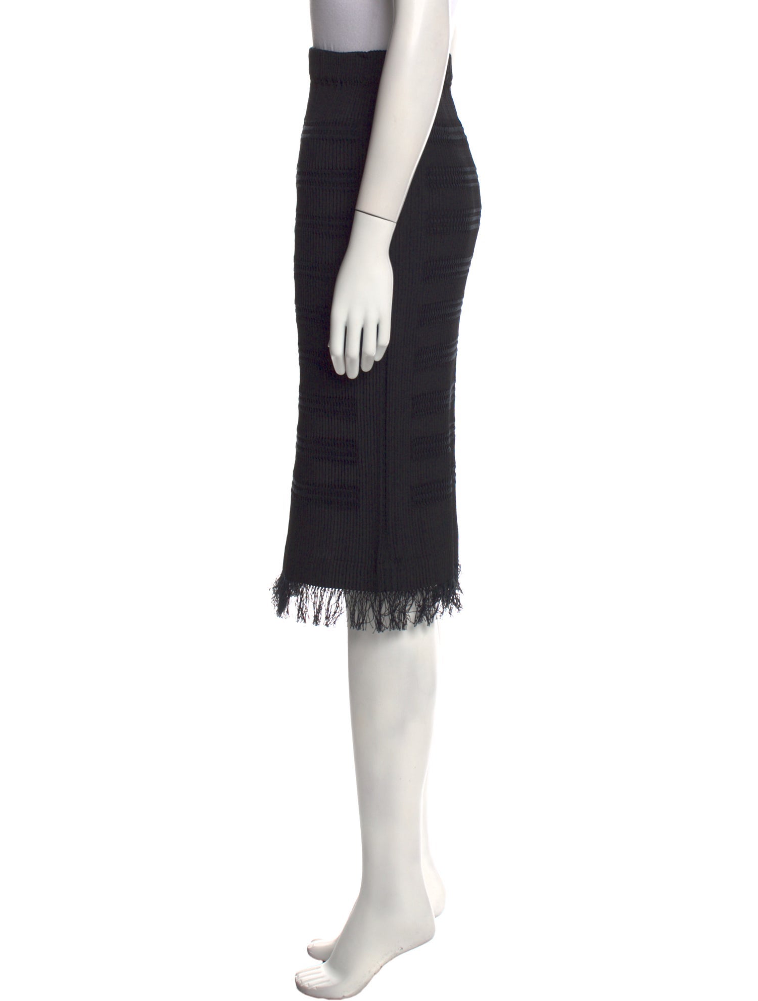 Issey Miyake Pleated Accents Knee-Length Skirt