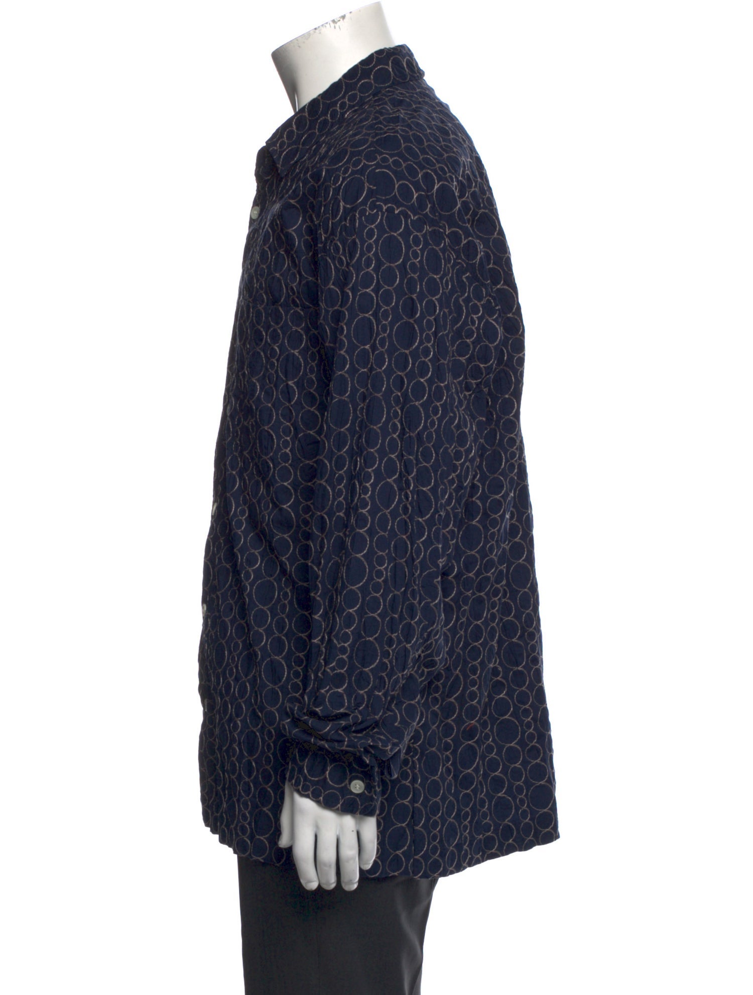 Issey Miyake Printed Long Sleeve Shirt