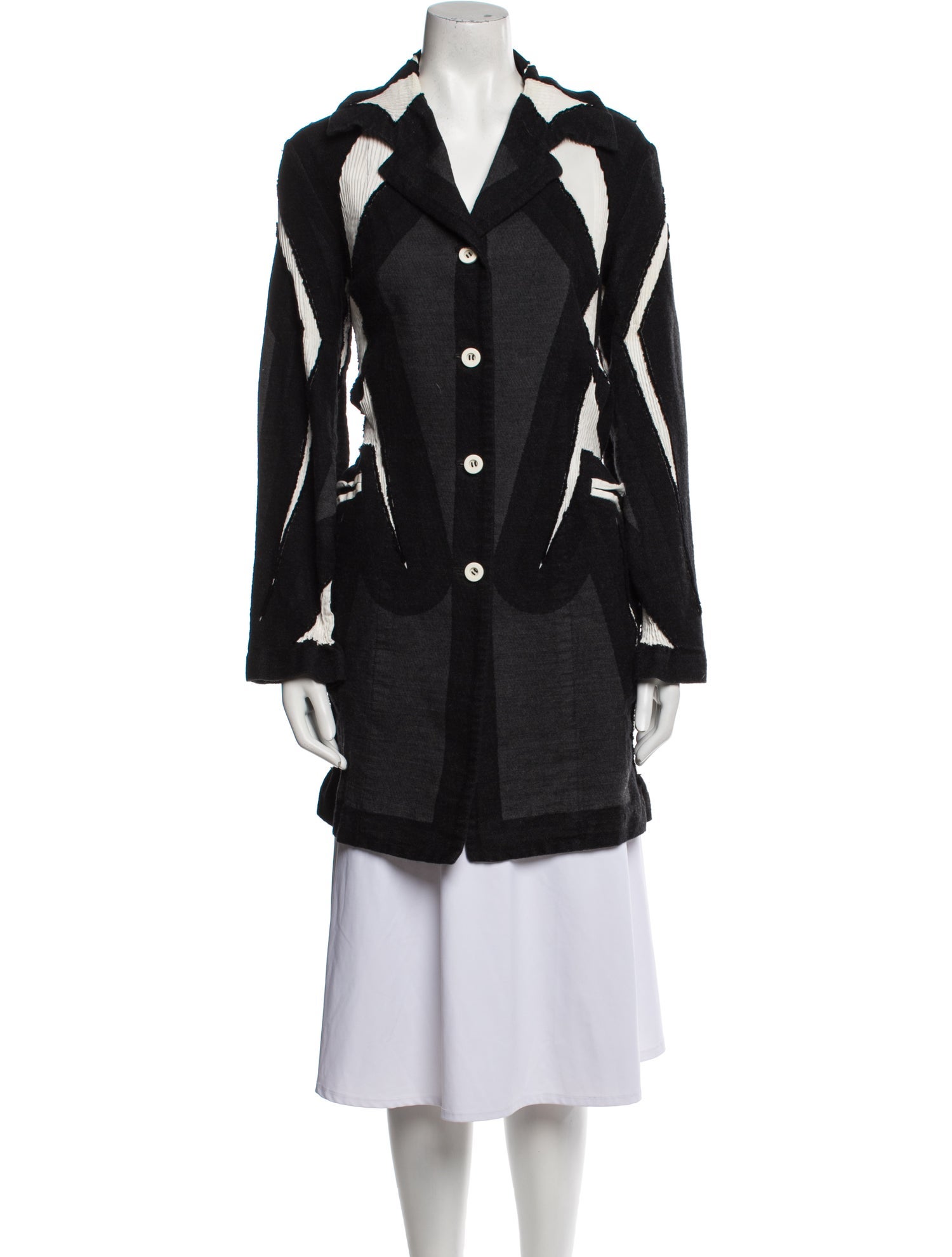 Issey Miyake 2013 Colorblock Pattern Coat