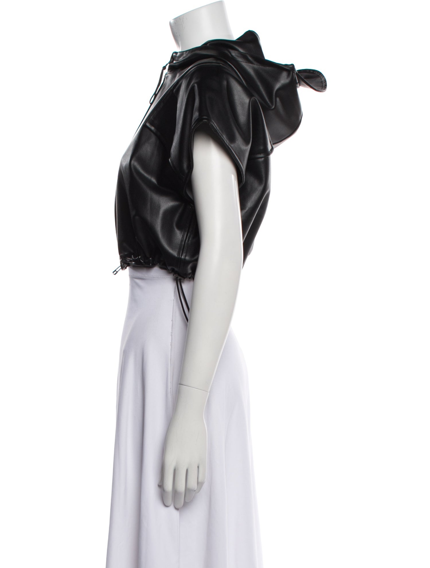 Issey Miyake 2023 Faux Leather Bolero w/ Tags