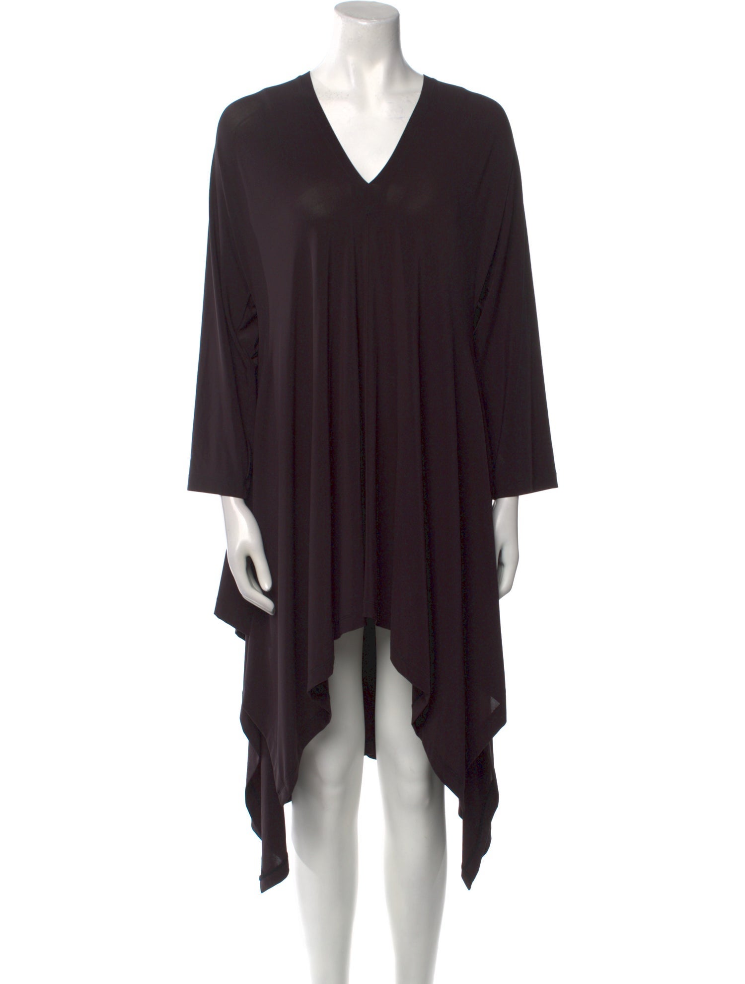 Issey Miyake V-Neck Midi Length Dress